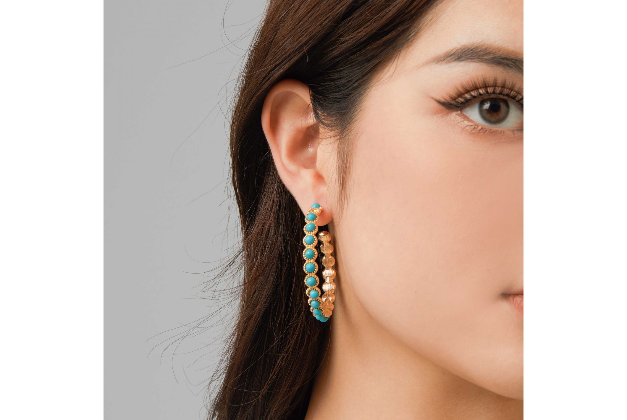 Hipanema Earrings Falcom Turquoise