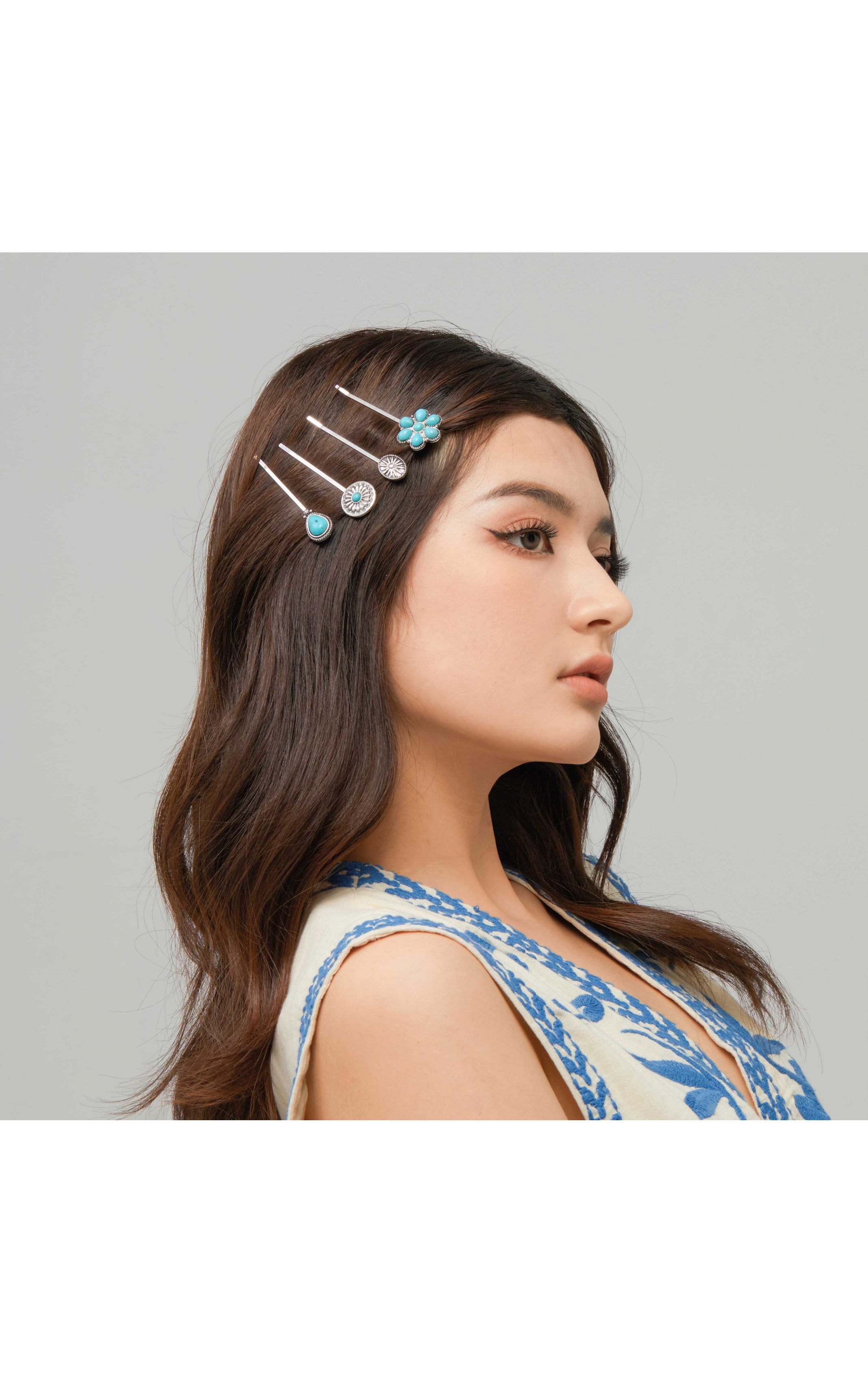 Barrette Shania Argenté