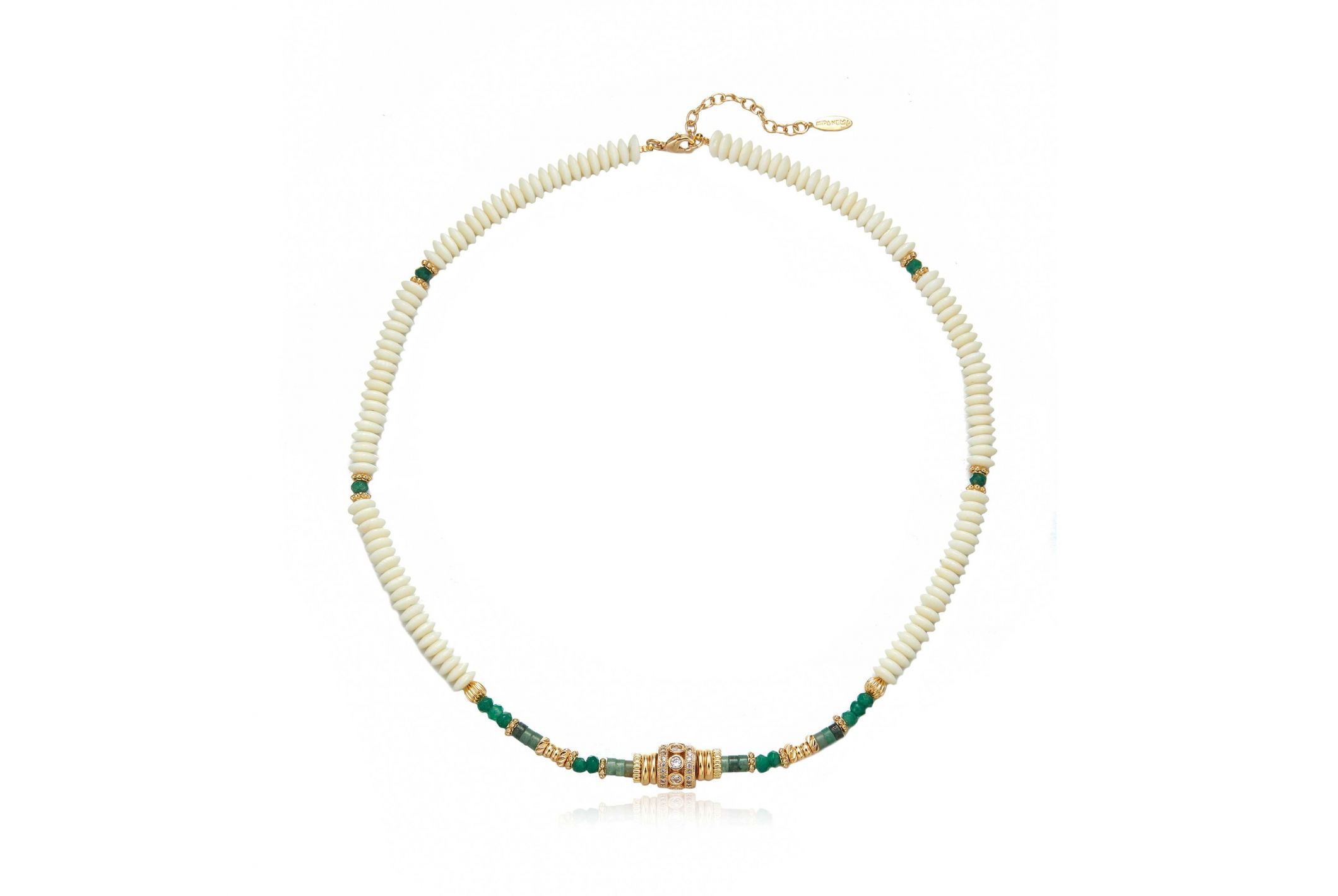 Hipanema Necklace Filoum Green