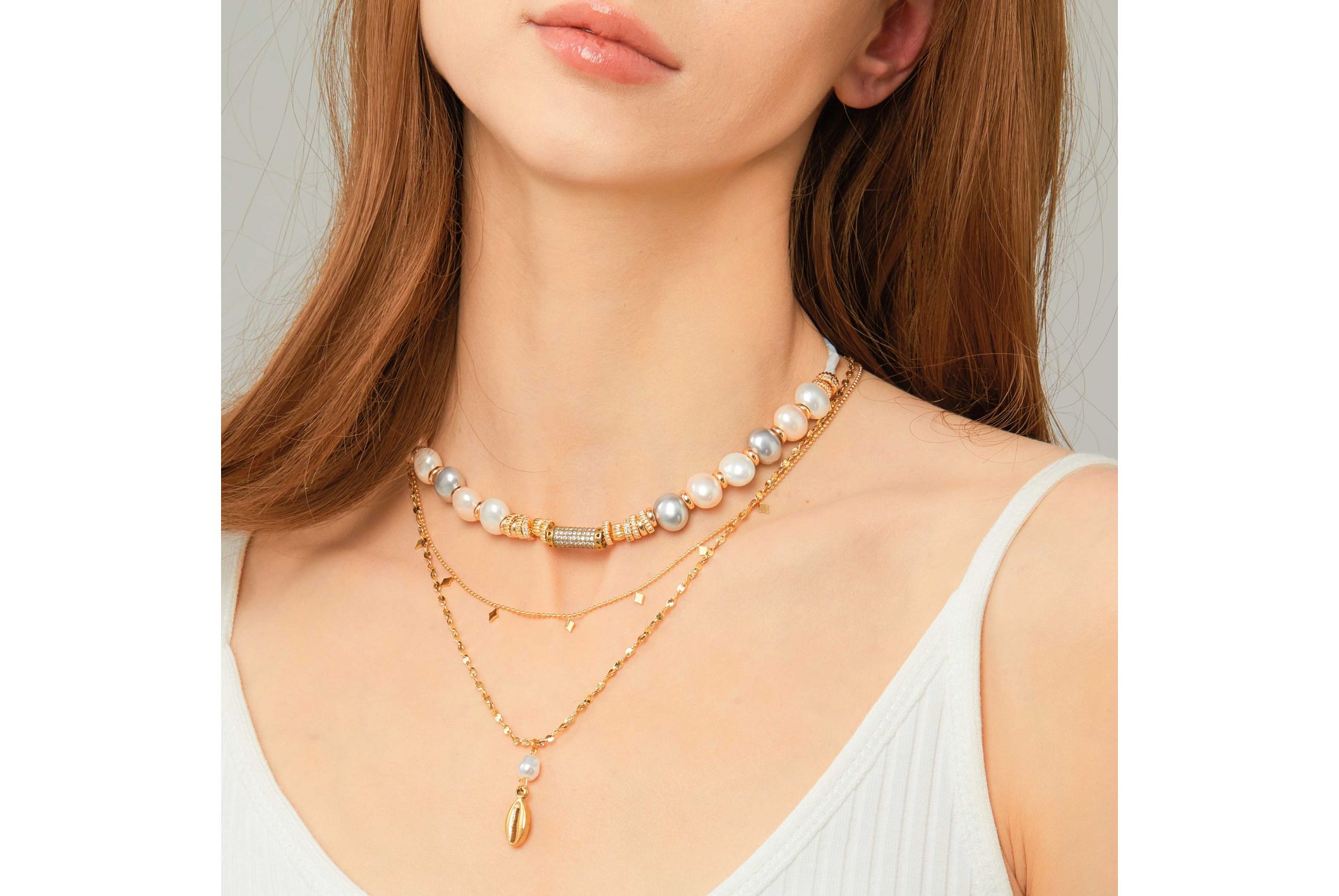 Collier Komodo Blanc