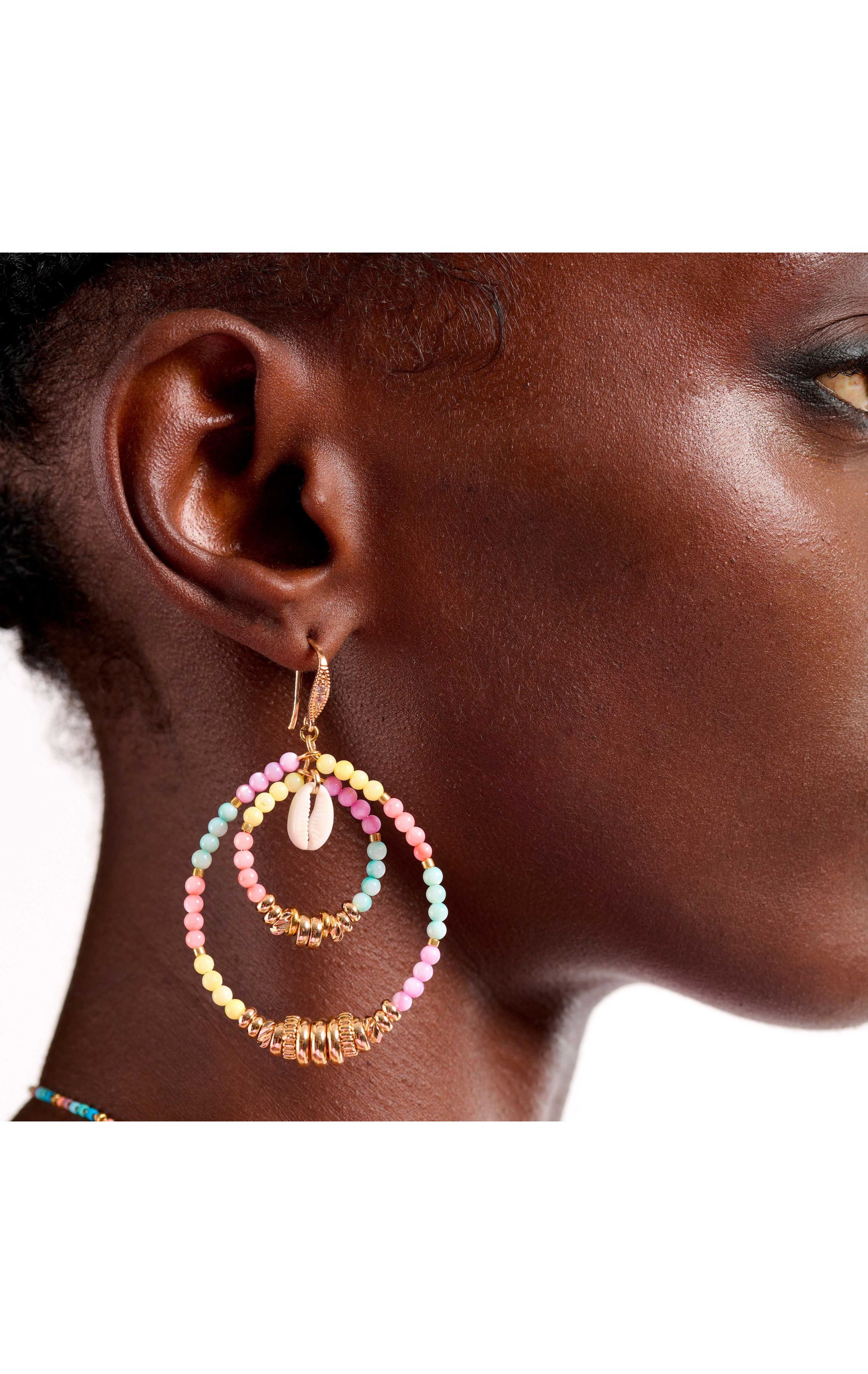 Boucles d'oreilles Karamba Multicolore