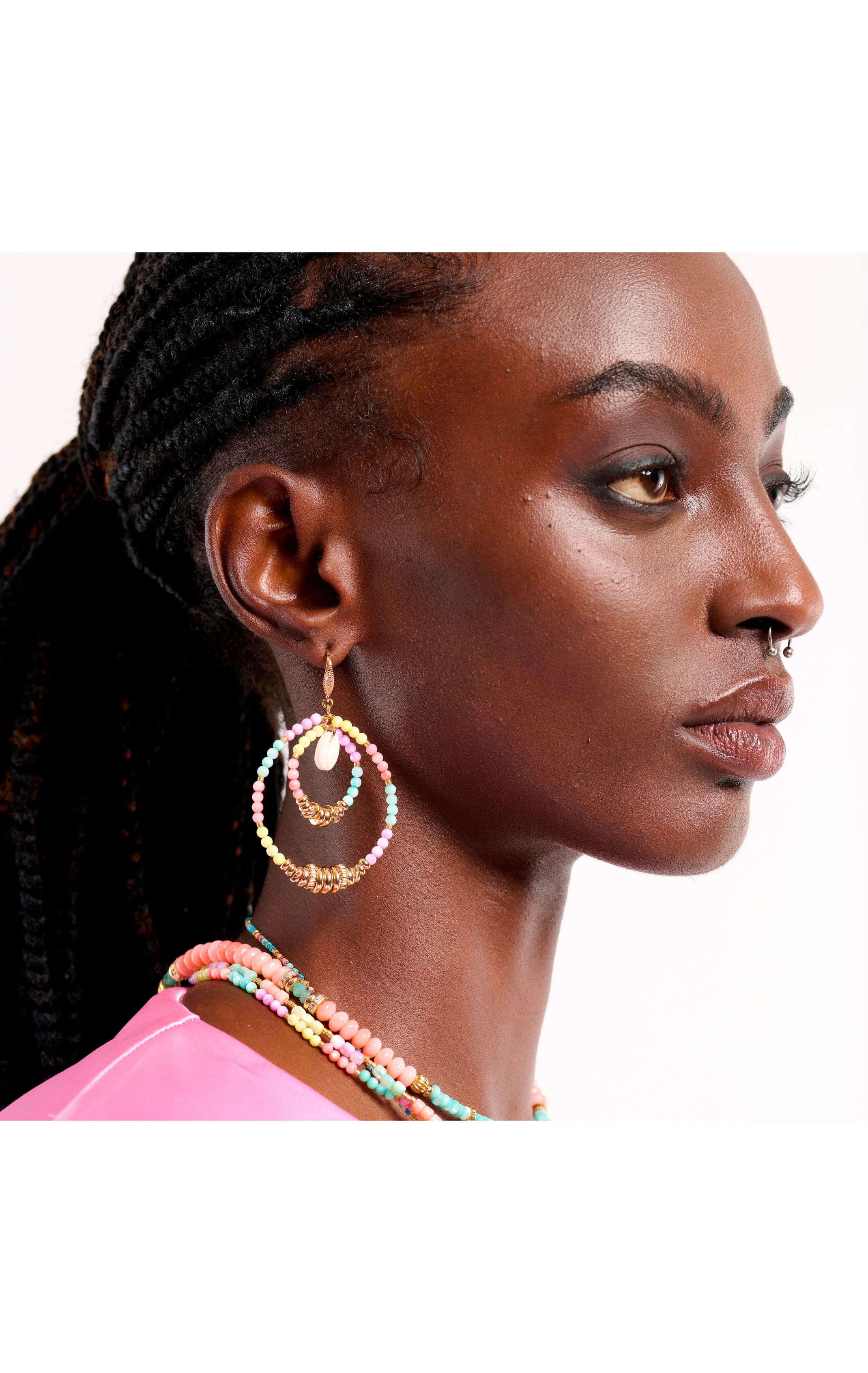 Boucles d'oreilles Karamba Multicolore