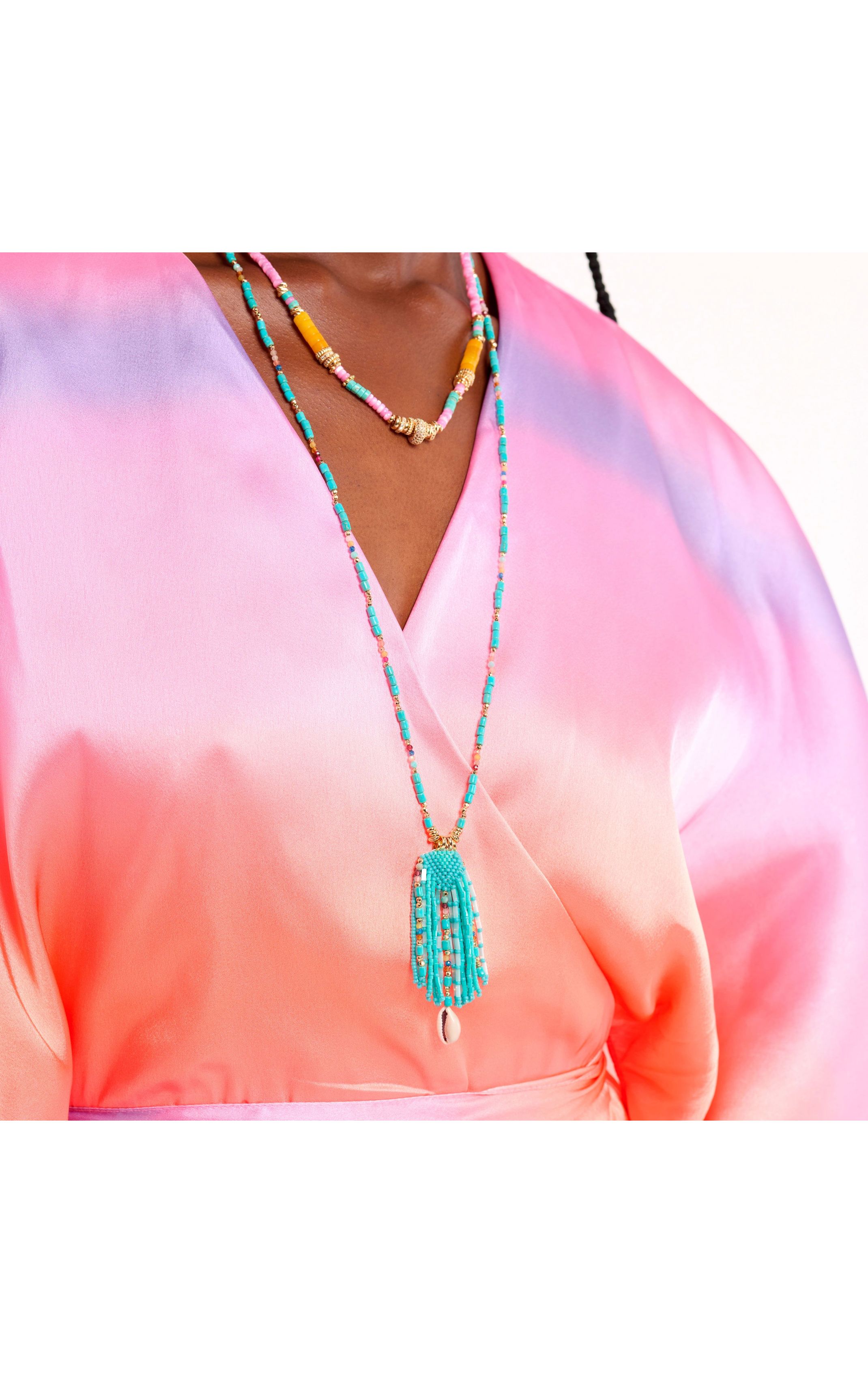 Necklace Merangue Turquoise