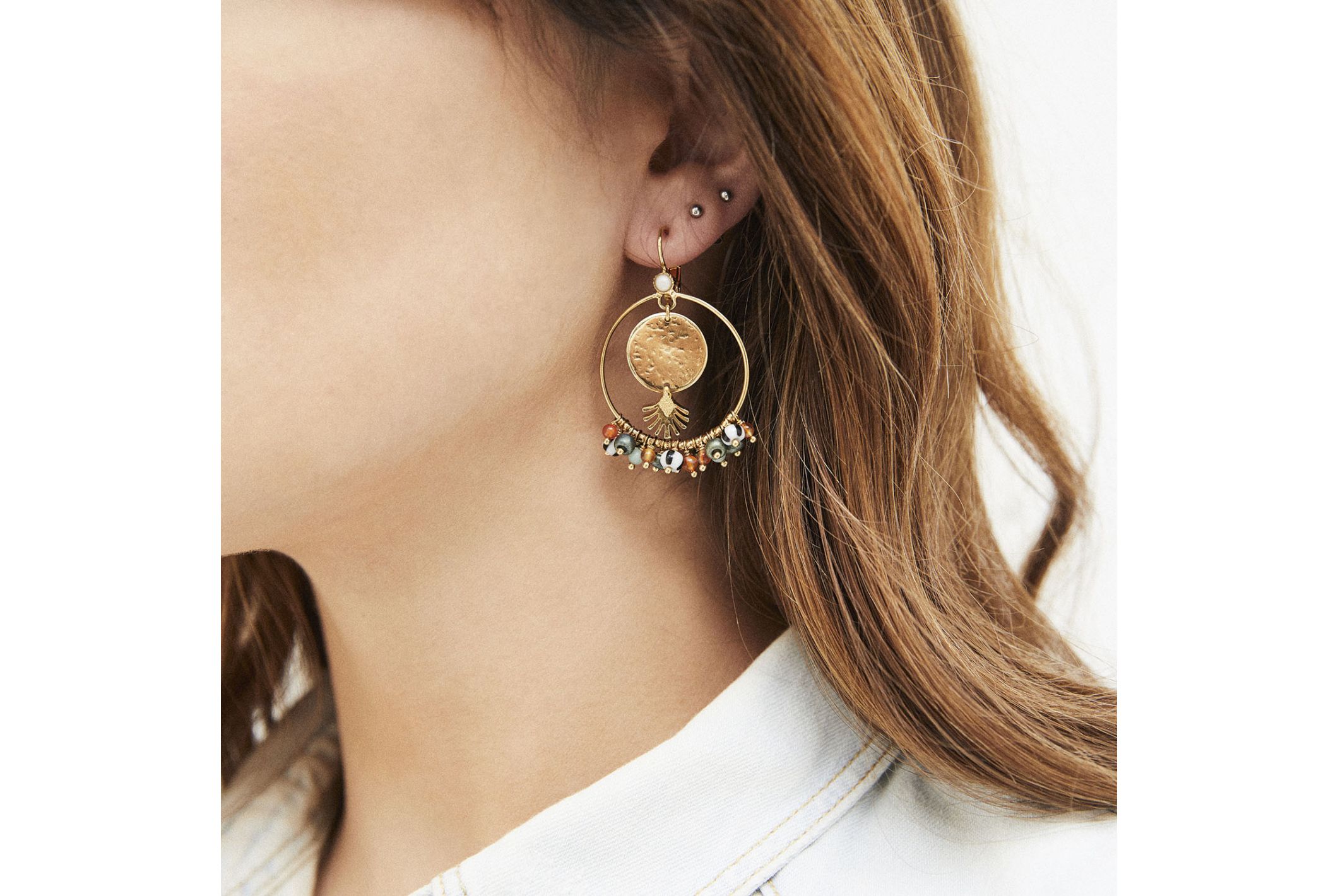 Hipanema Boucles d'oreilles Eclipse Multicolore