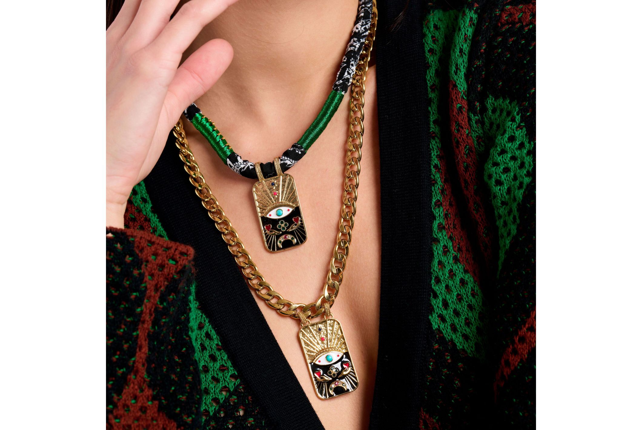 Hipanema Necklace Tarot Black