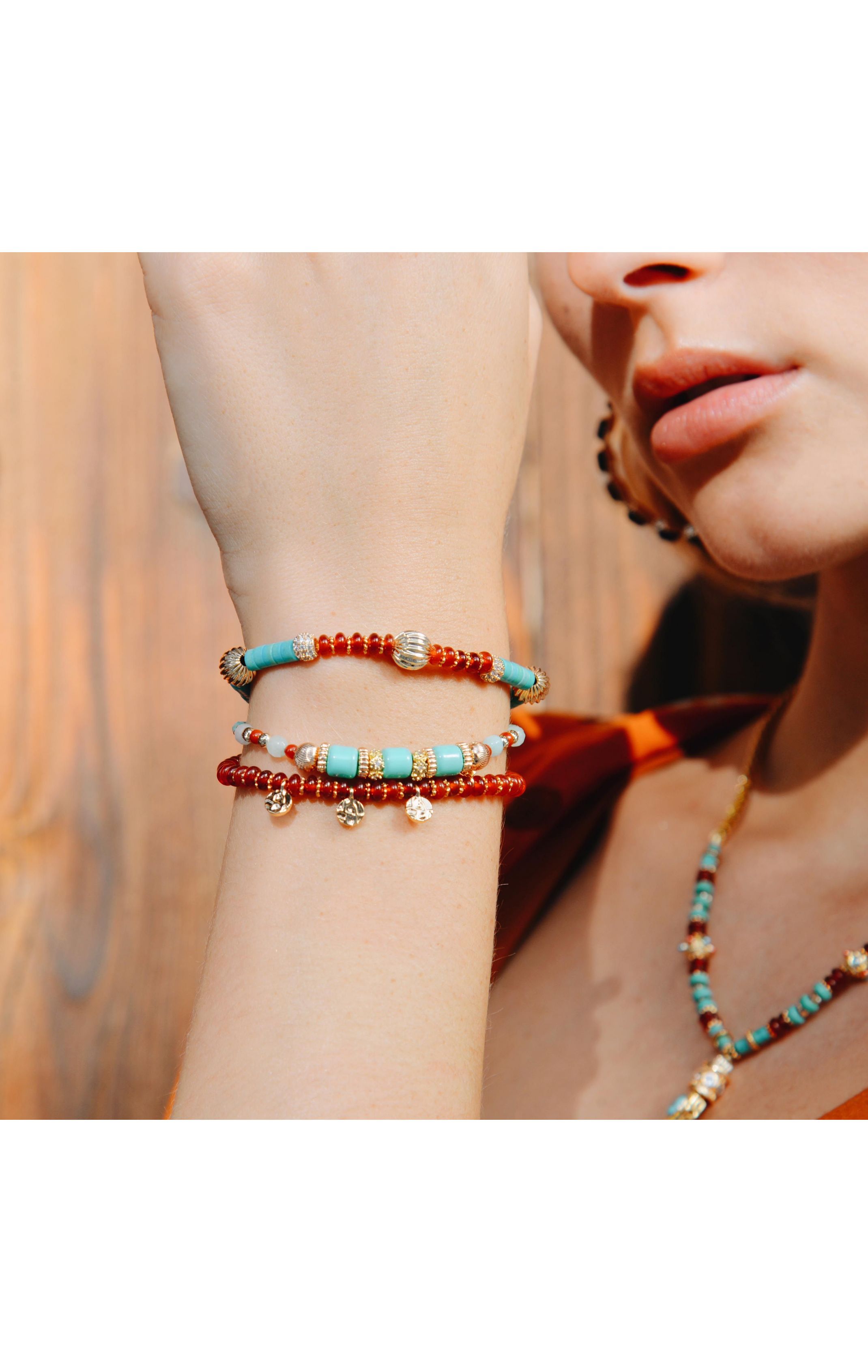 Manchette Jerba Turquoise