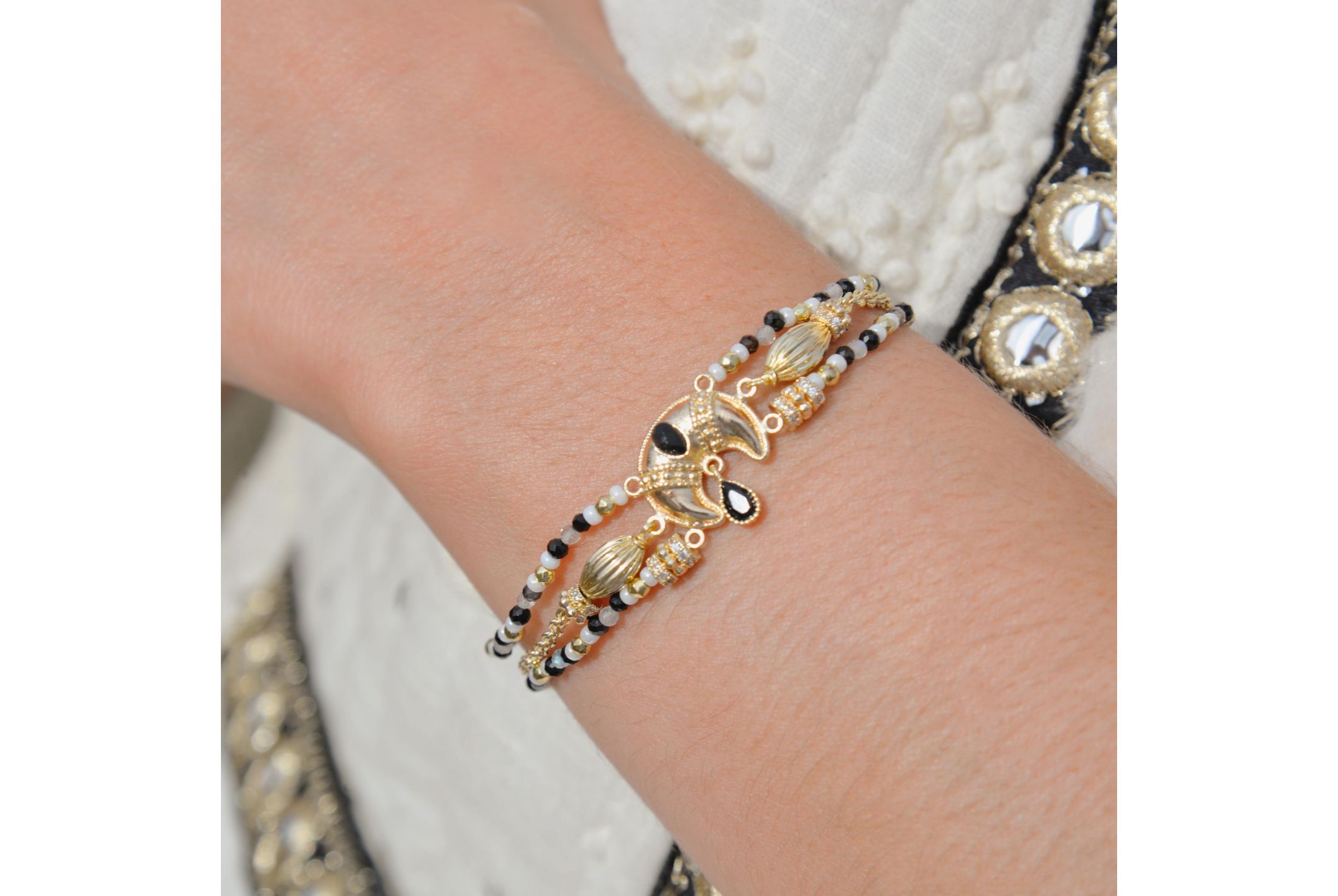 Hipanema Bracelet Manalou Noir