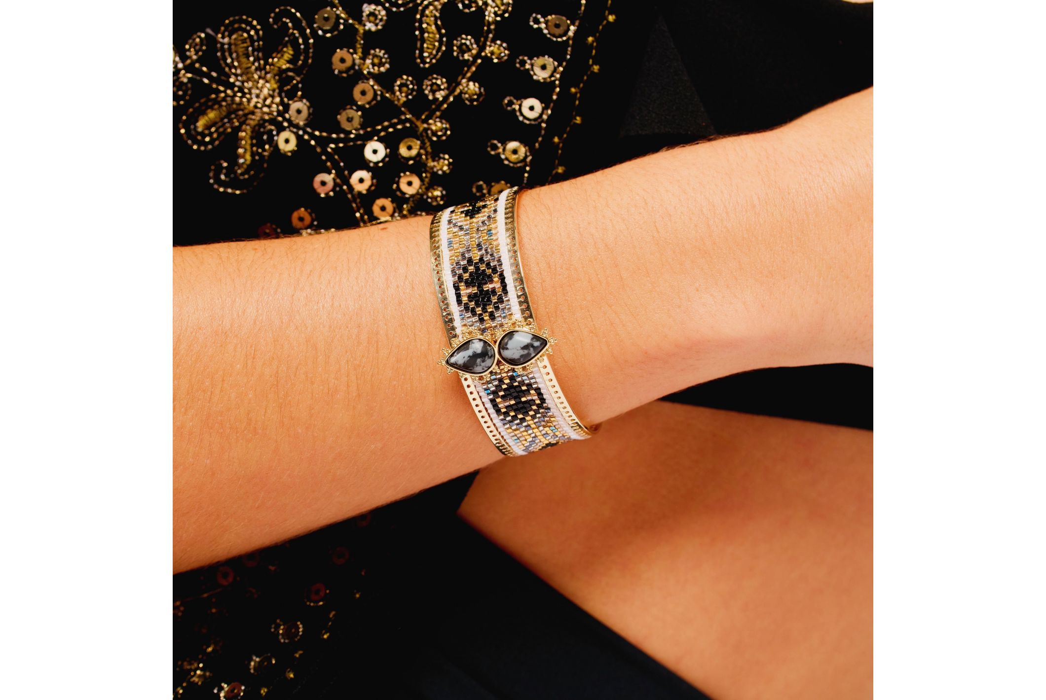 Hipanema Bracelet Frisco Noir