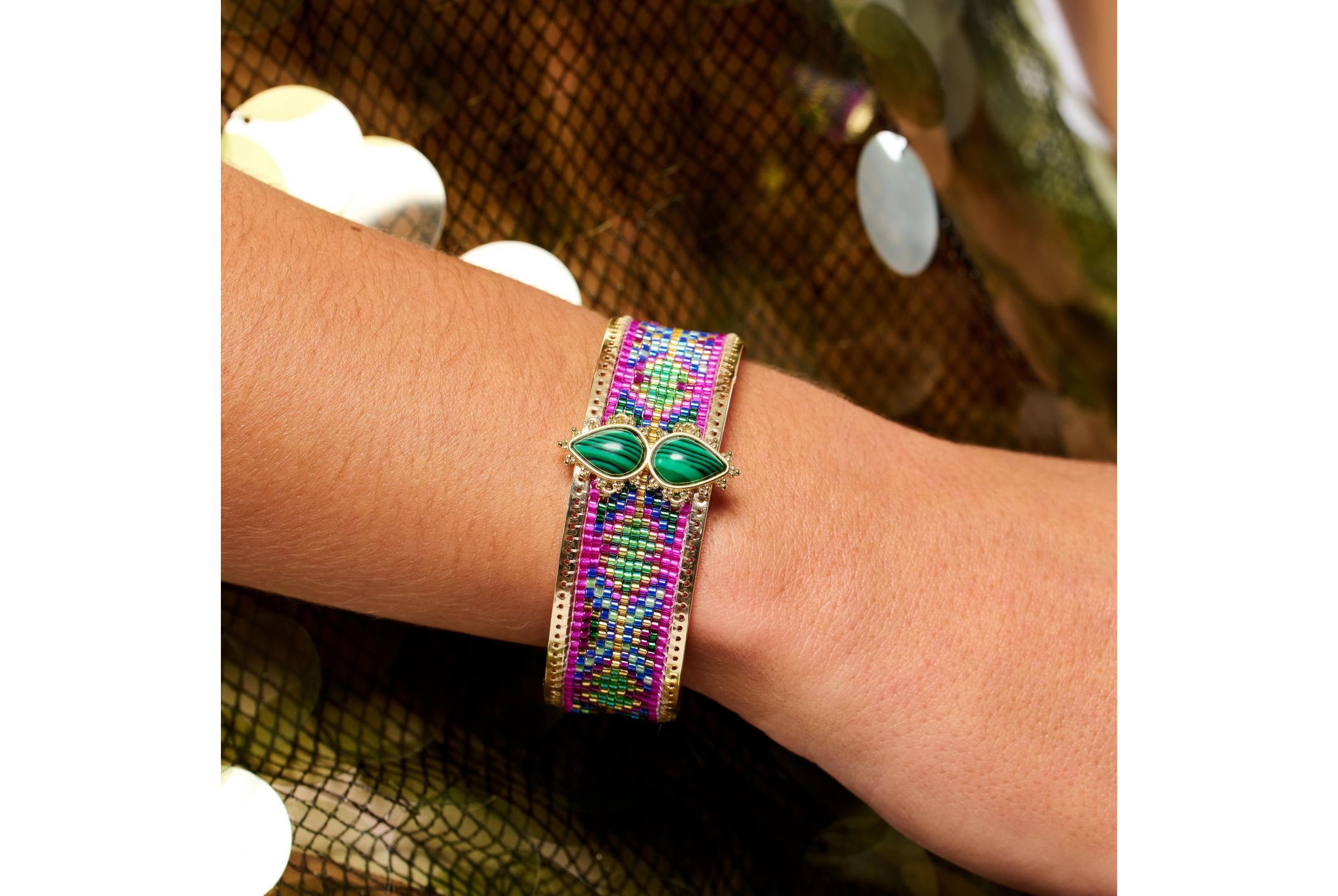 Hipanema Bracelet Frisco Emeraude