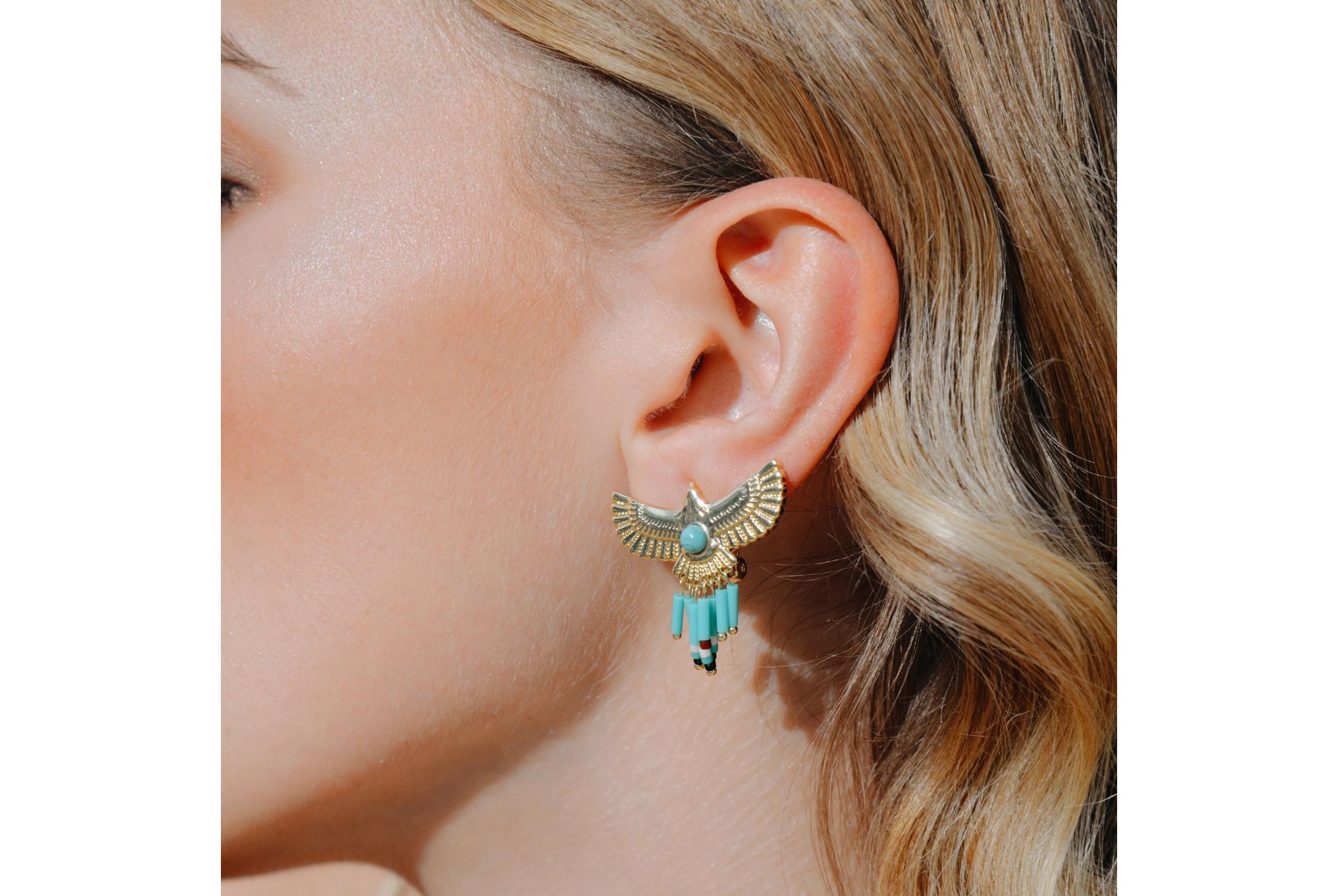 Boucles d'oreilles Elsol Turquoise