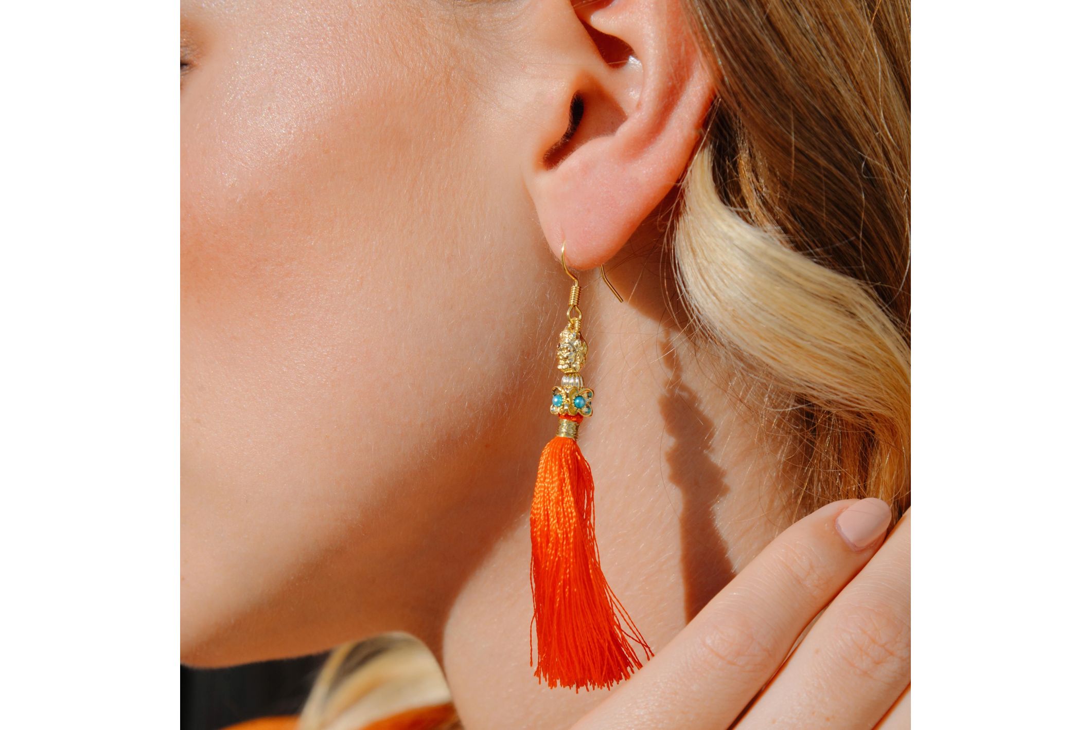 Boucles d'oreilles Selsa Corail