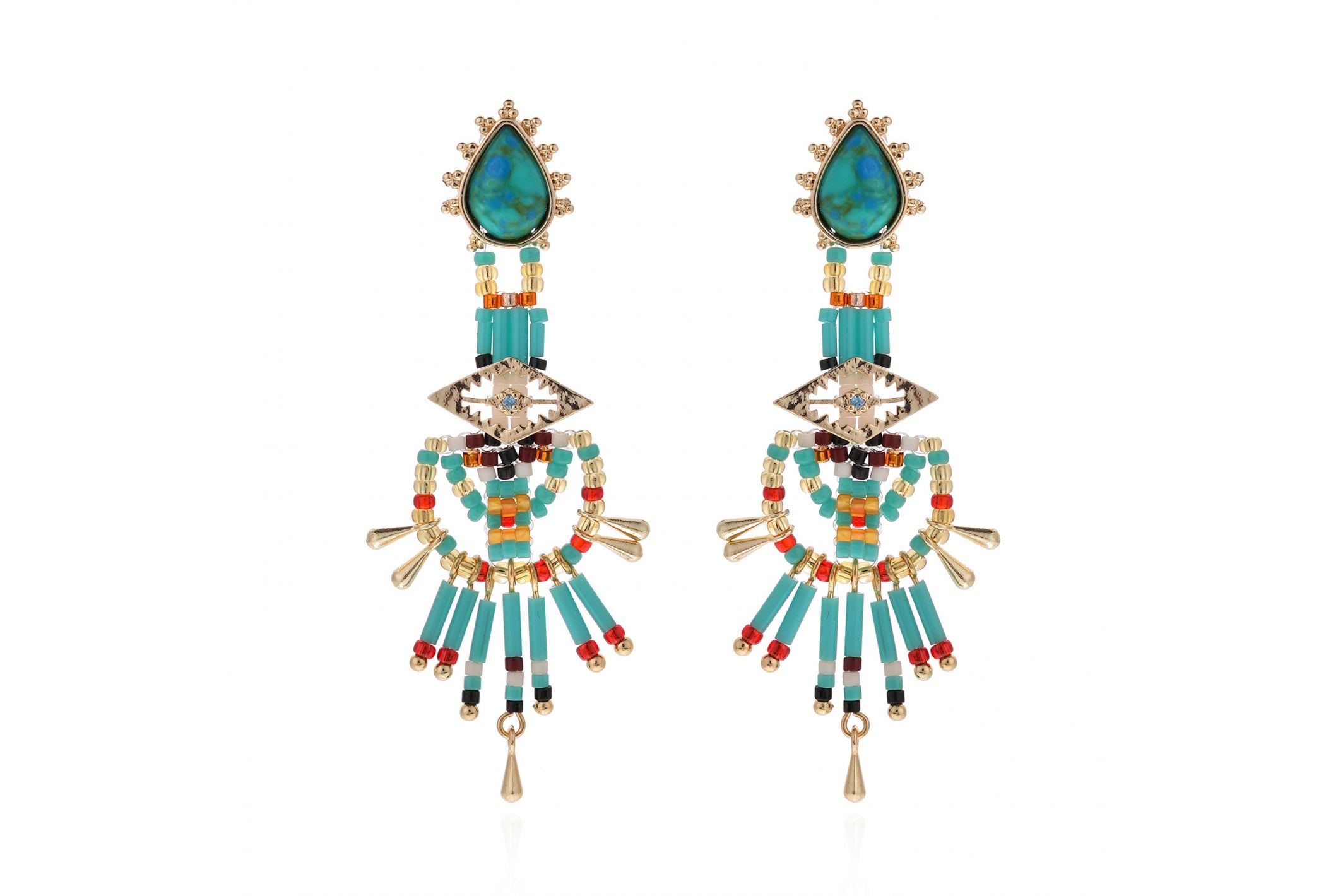 Boucles d'oreilles Halba Turquoise