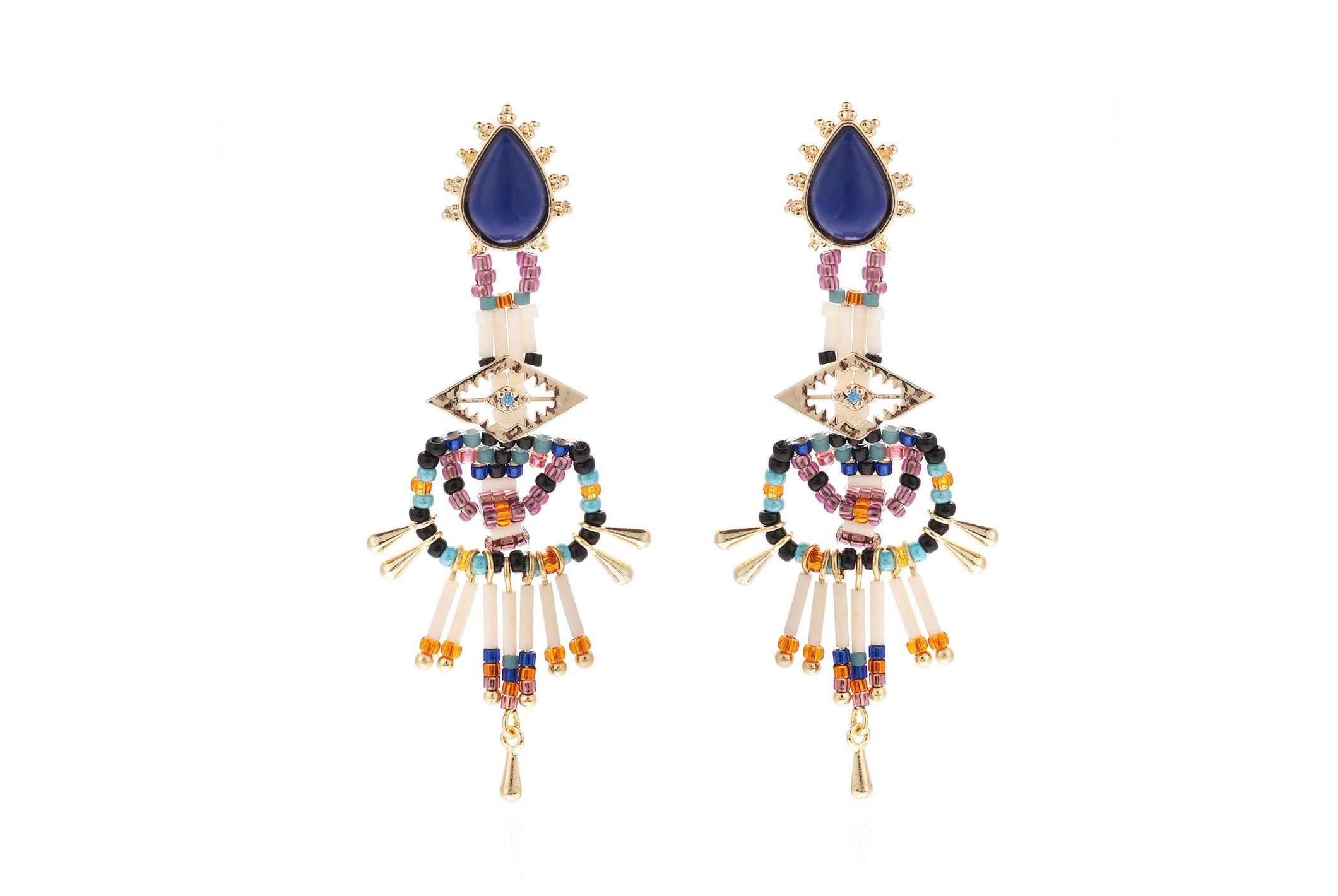 Boucles d'oreilles Halba Indigo