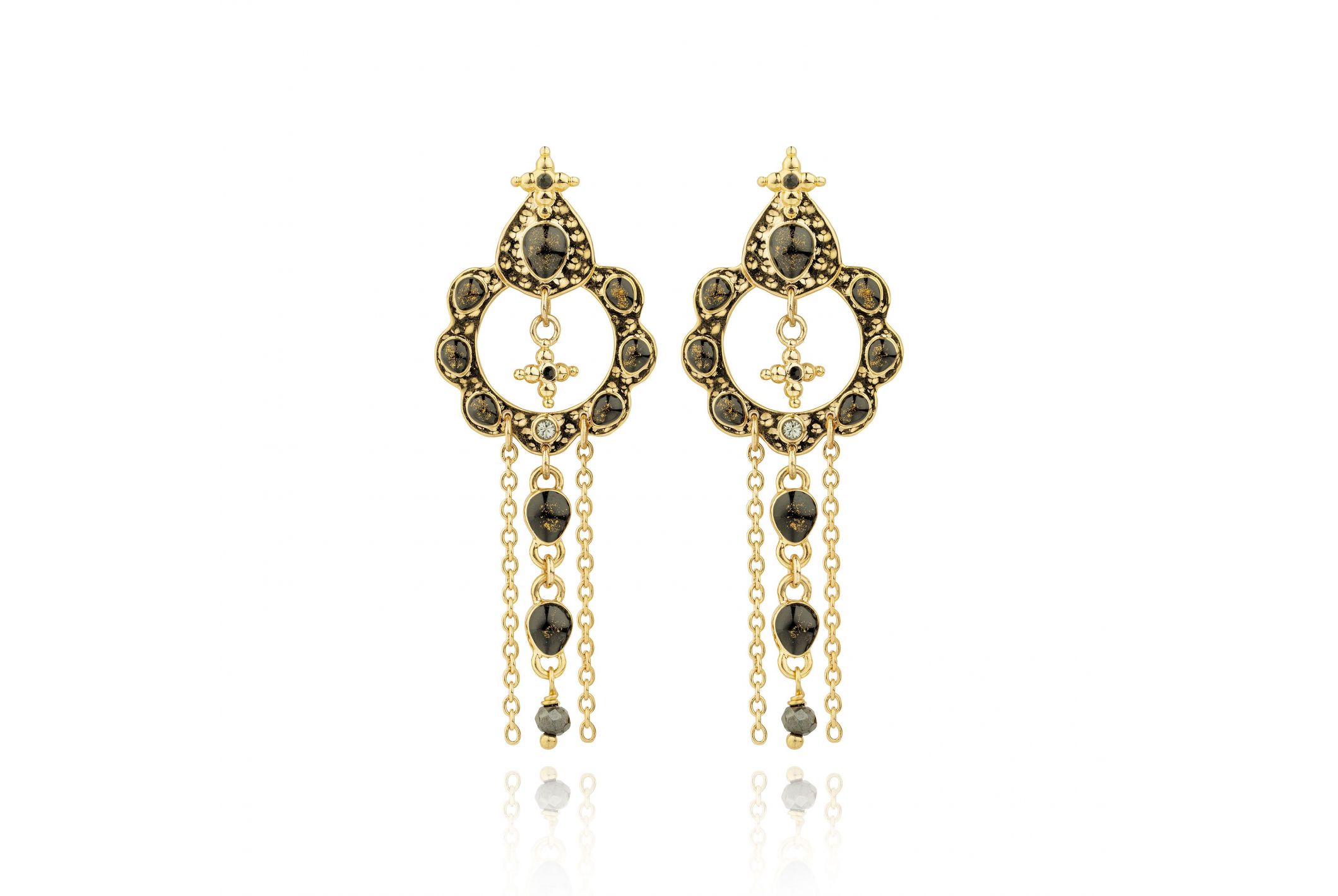 Hipanema Boucles d'oreilles Adrya Noir