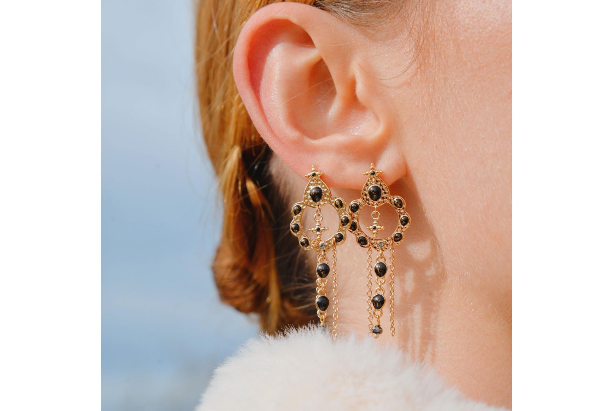 Hipanema Boucles d'oreilles Adrya Noir