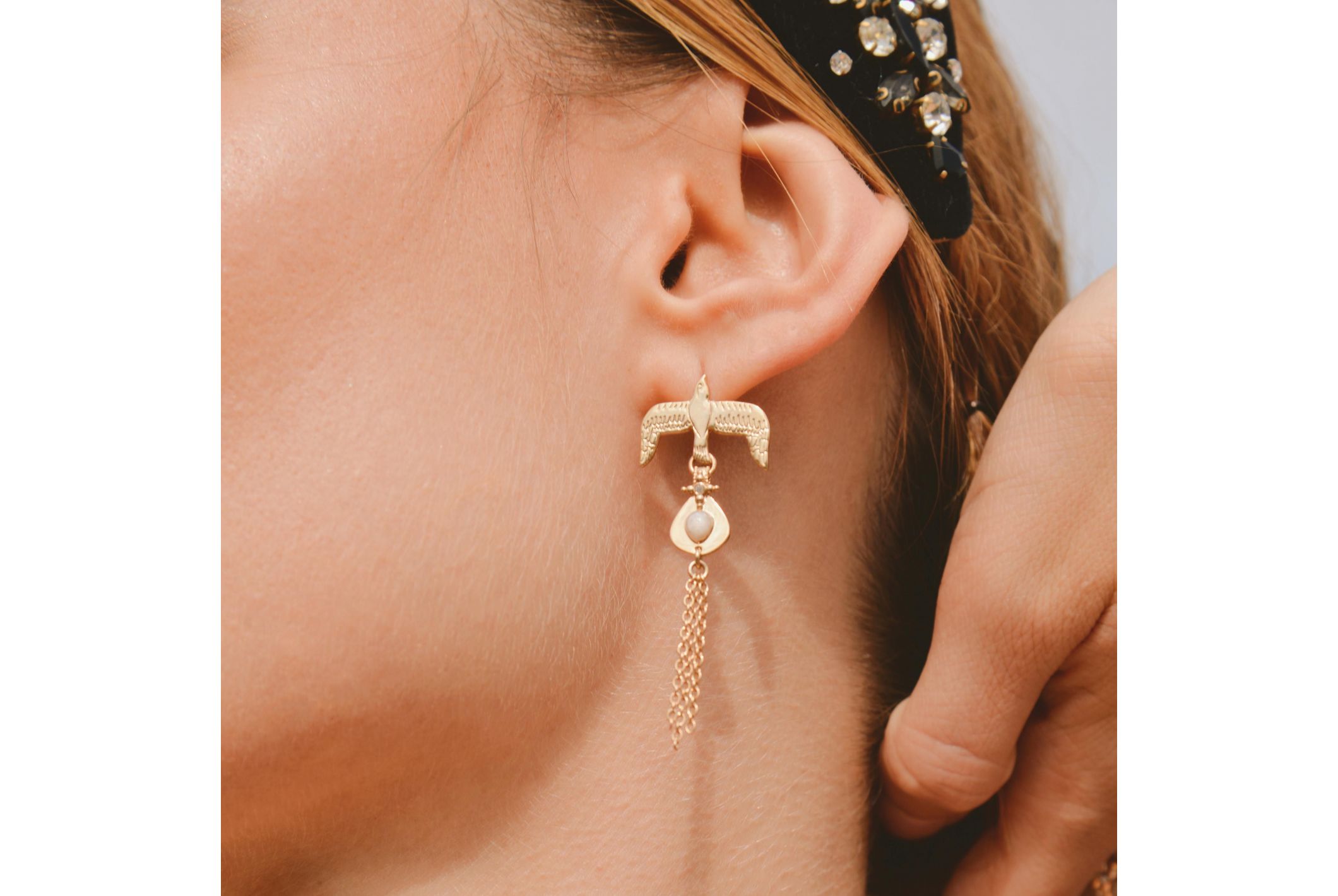 Hipanema Boucles d'oreilles Palua Blanc