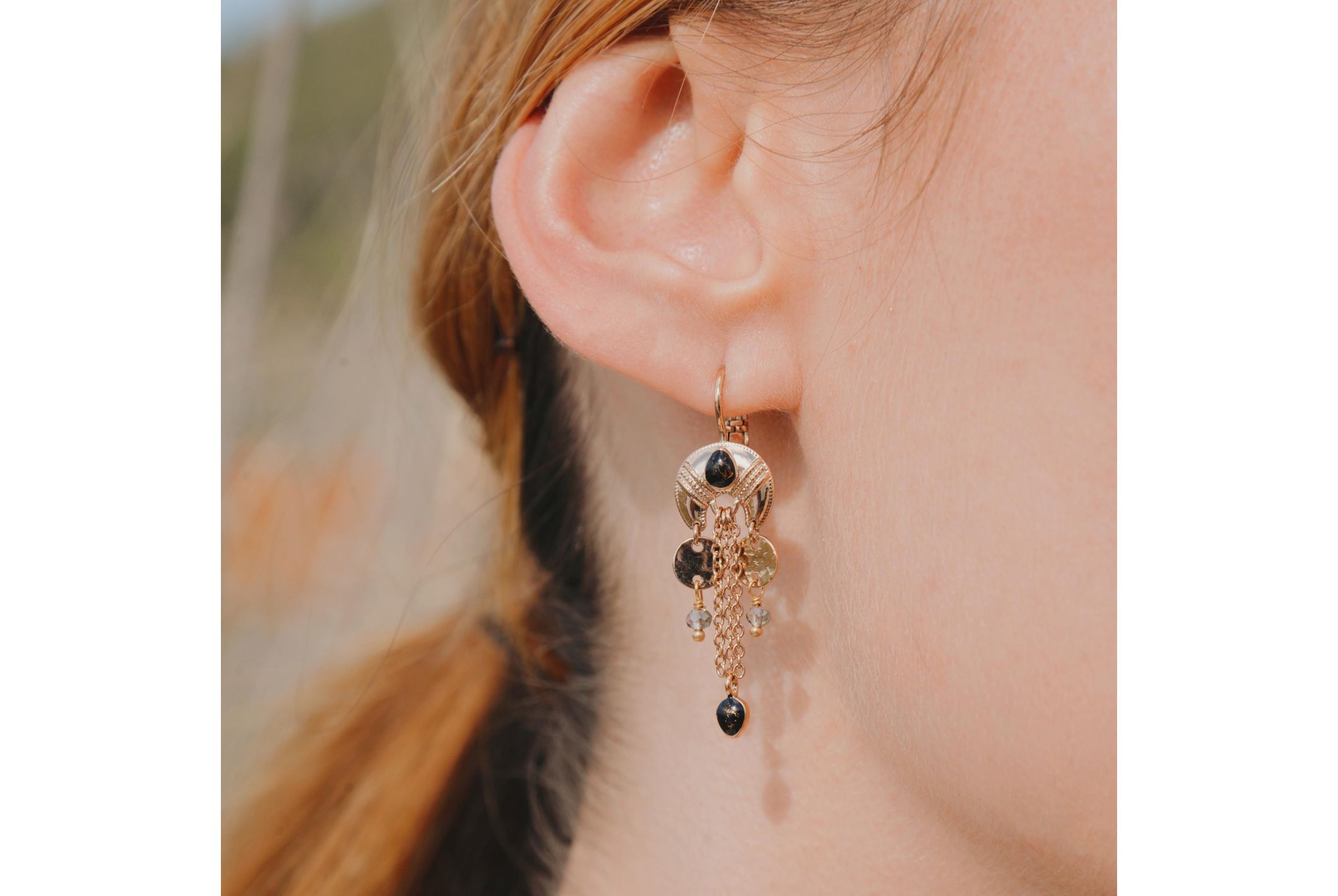 Hipanema Boucles d'oreilles Karala Noir
