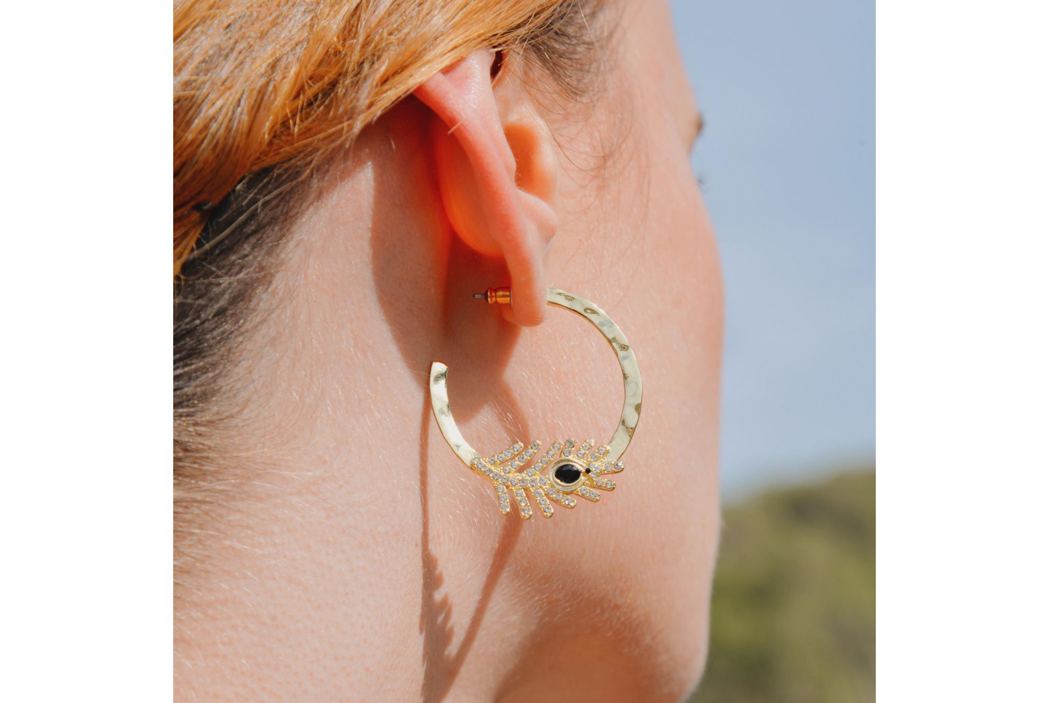 Boucles d'oreilles Carmelle Noir