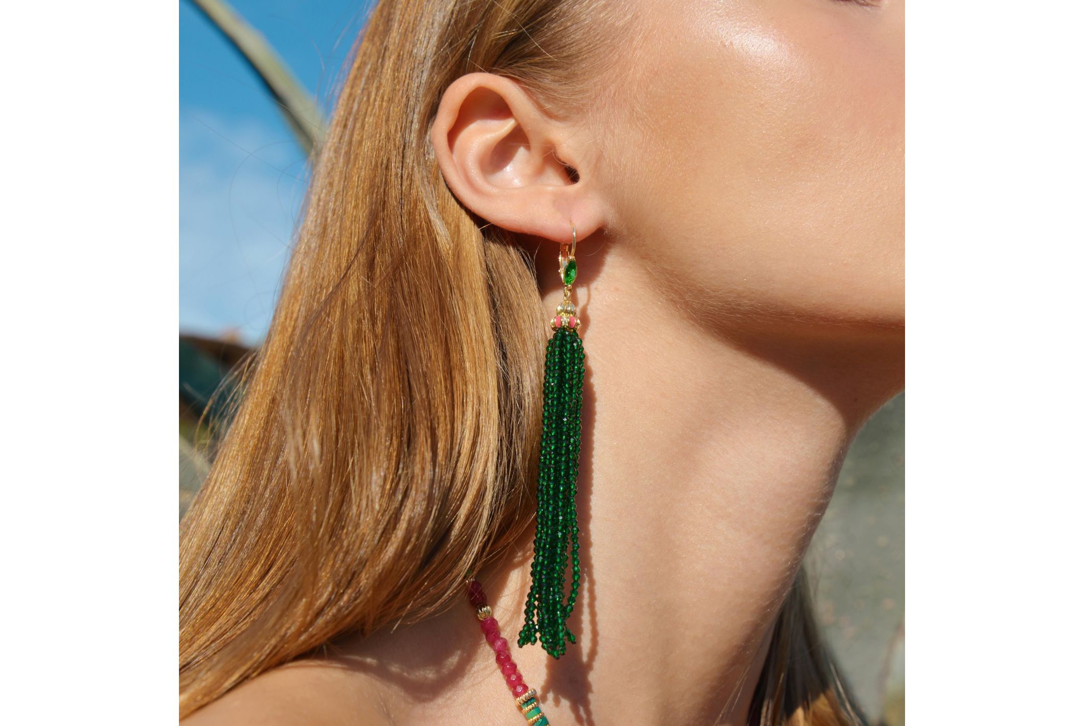 Hipanema Boucles d'oreilles Kerry Emeraude