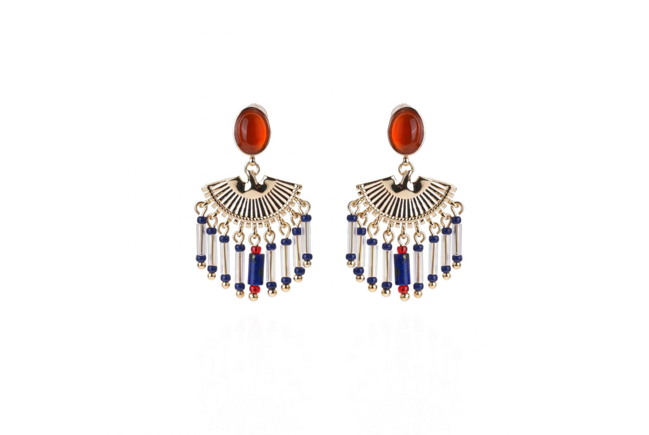 Boucles d'oreilles Nestie Indigo