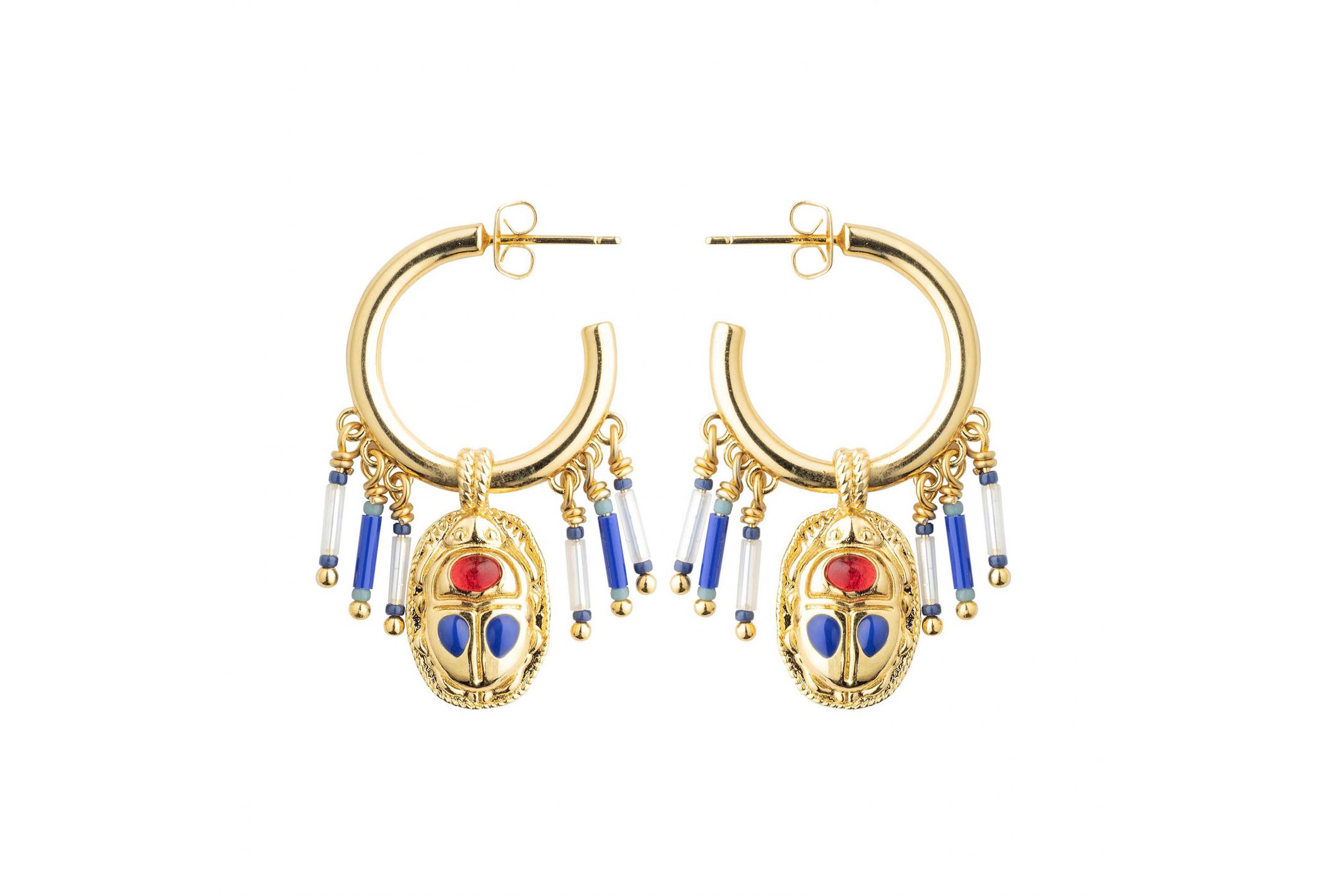 Boucles d'oreilles Valdo Indigo