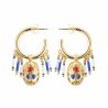 Boucles d'oreilles Valdo Indigo