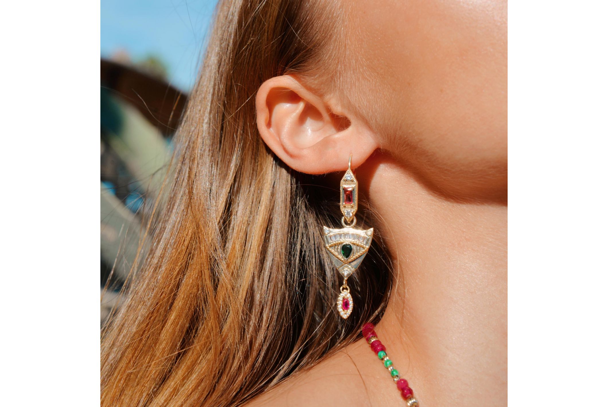 Hipanema Boucles d'oreilles Lyvie Vert