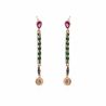 Boucles d'oreilles Vasile Vert