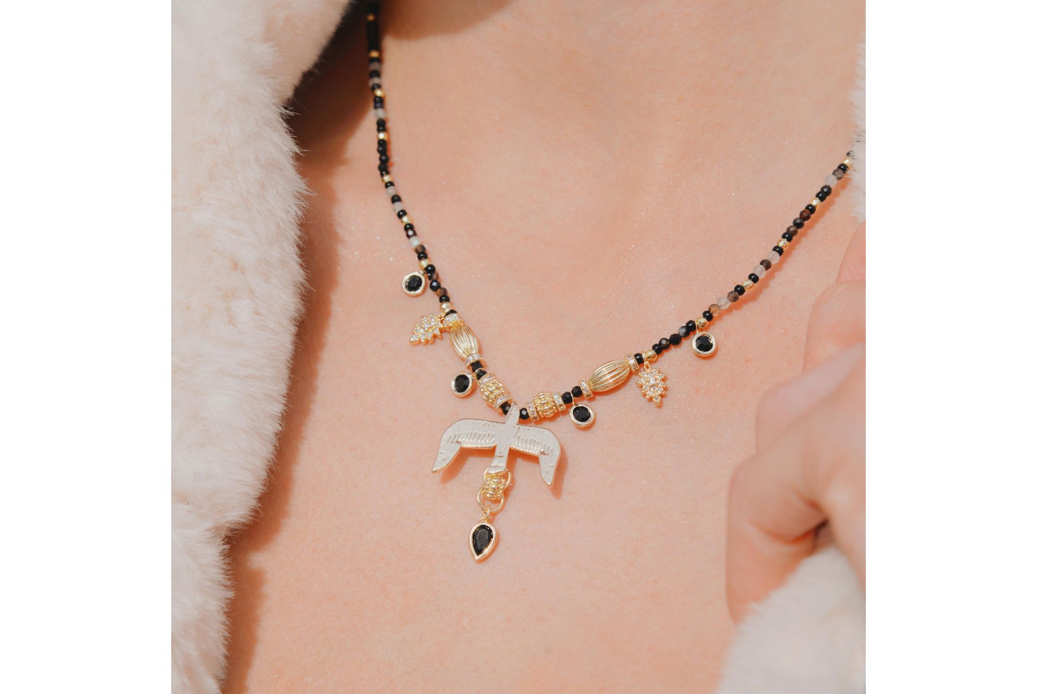 Collier Gallica Noir