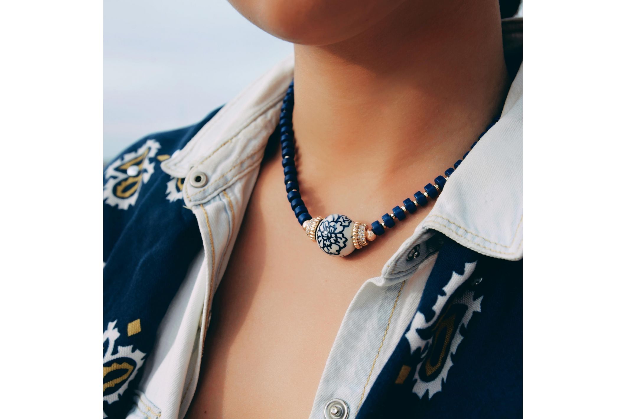 Collier Doudi Indigo