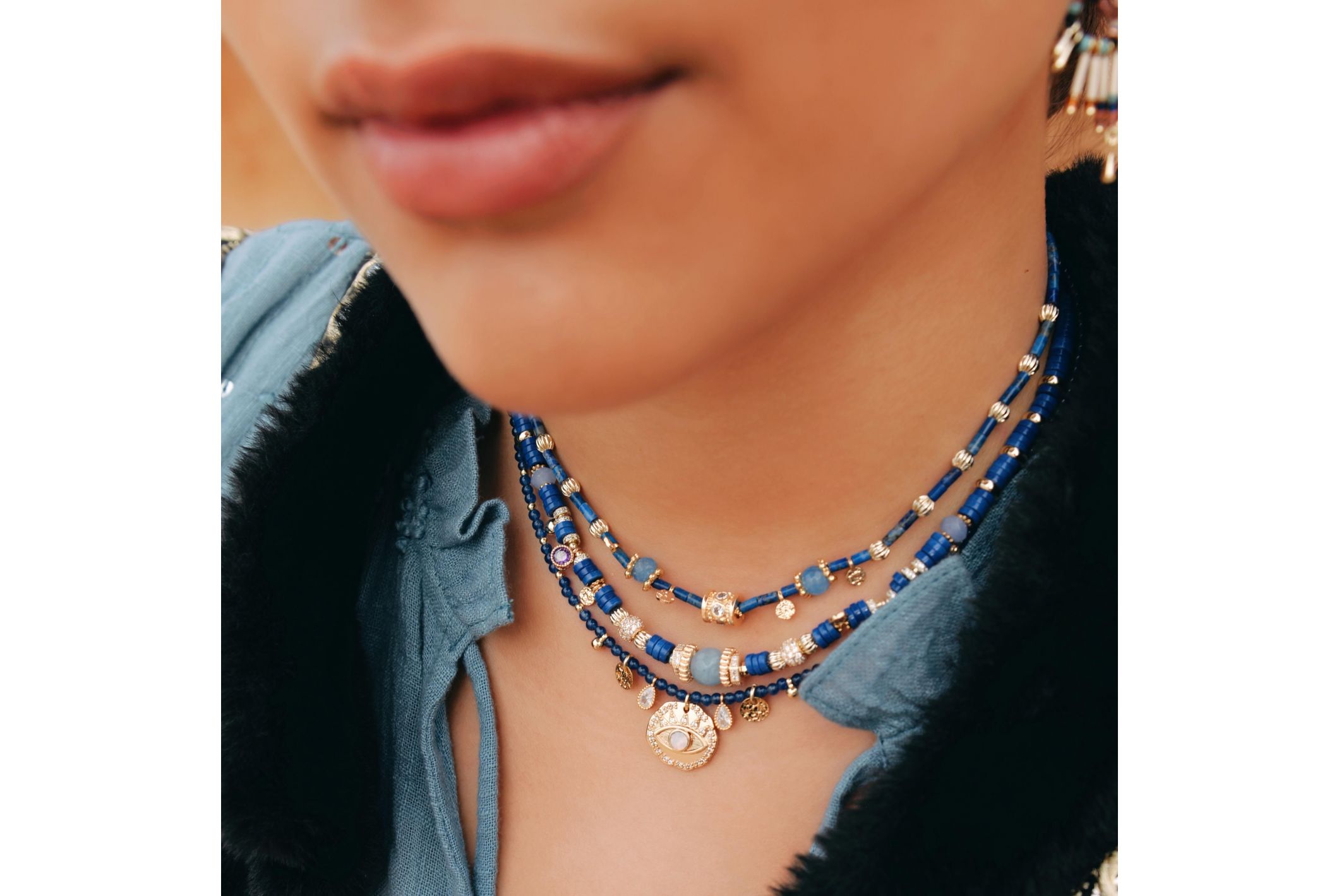 Hipanema Collier Savaje Indigo