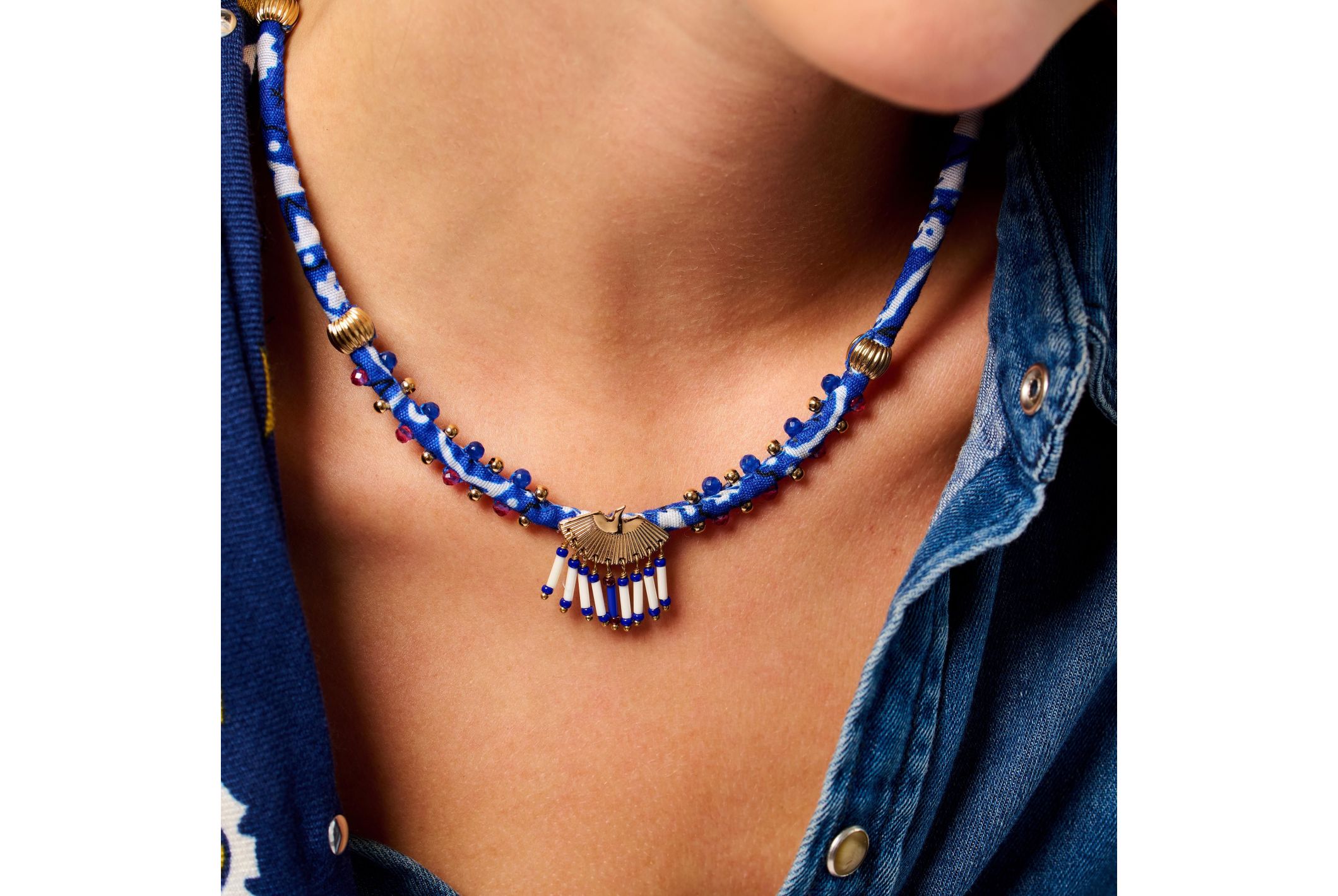 Collier Swanny Indigo