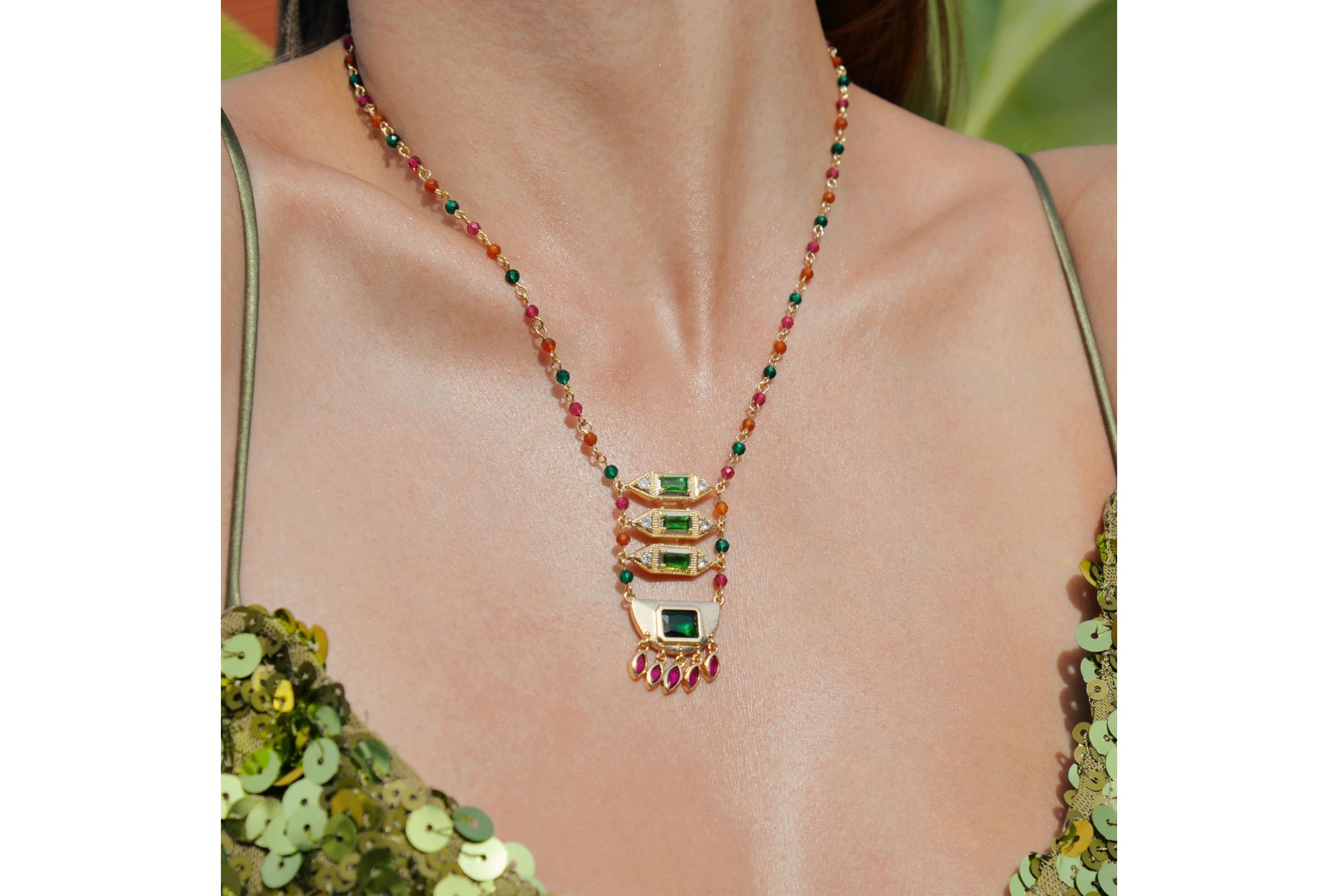 Collier Finaya Emeraude