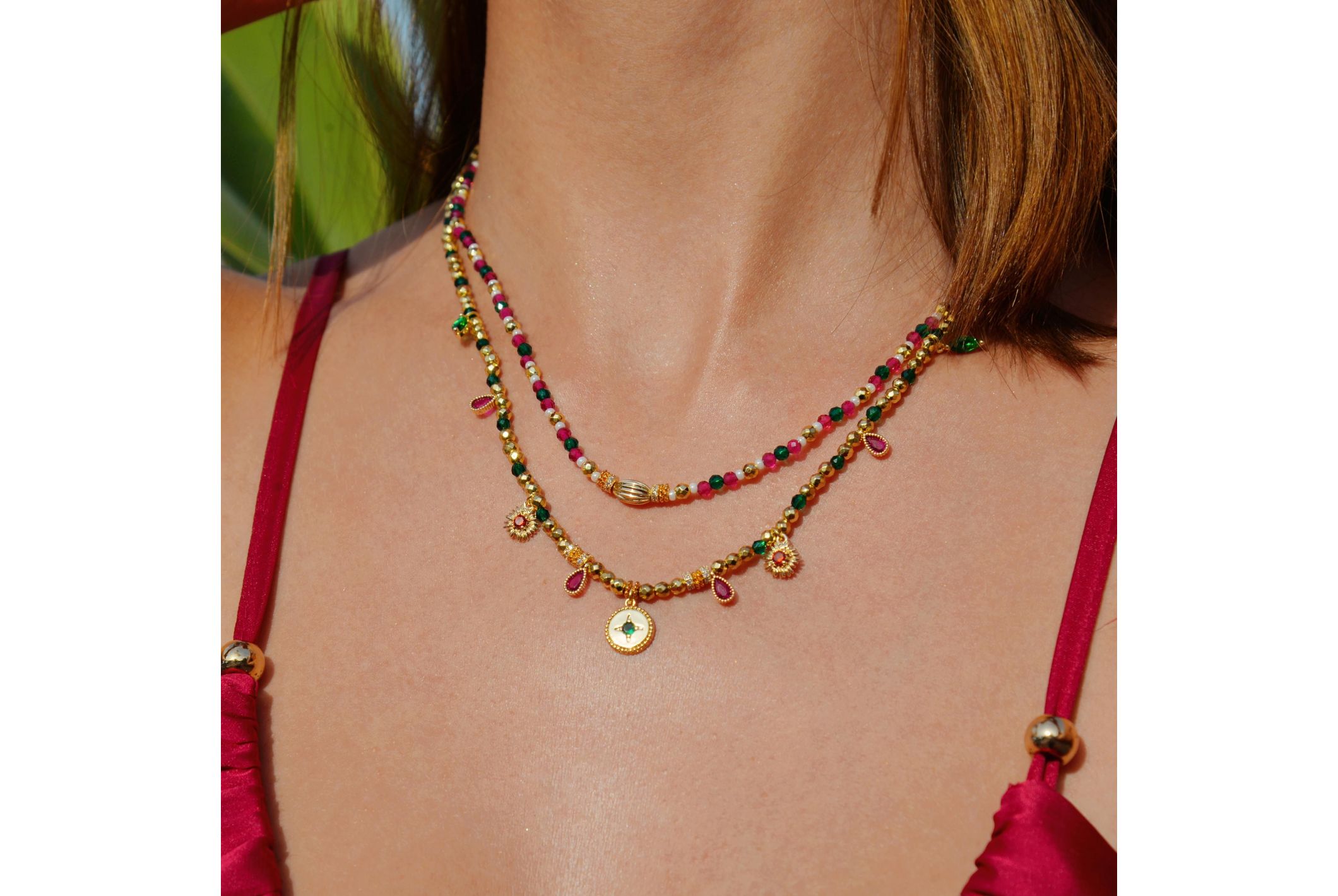 Collier Sherazad Emeraude