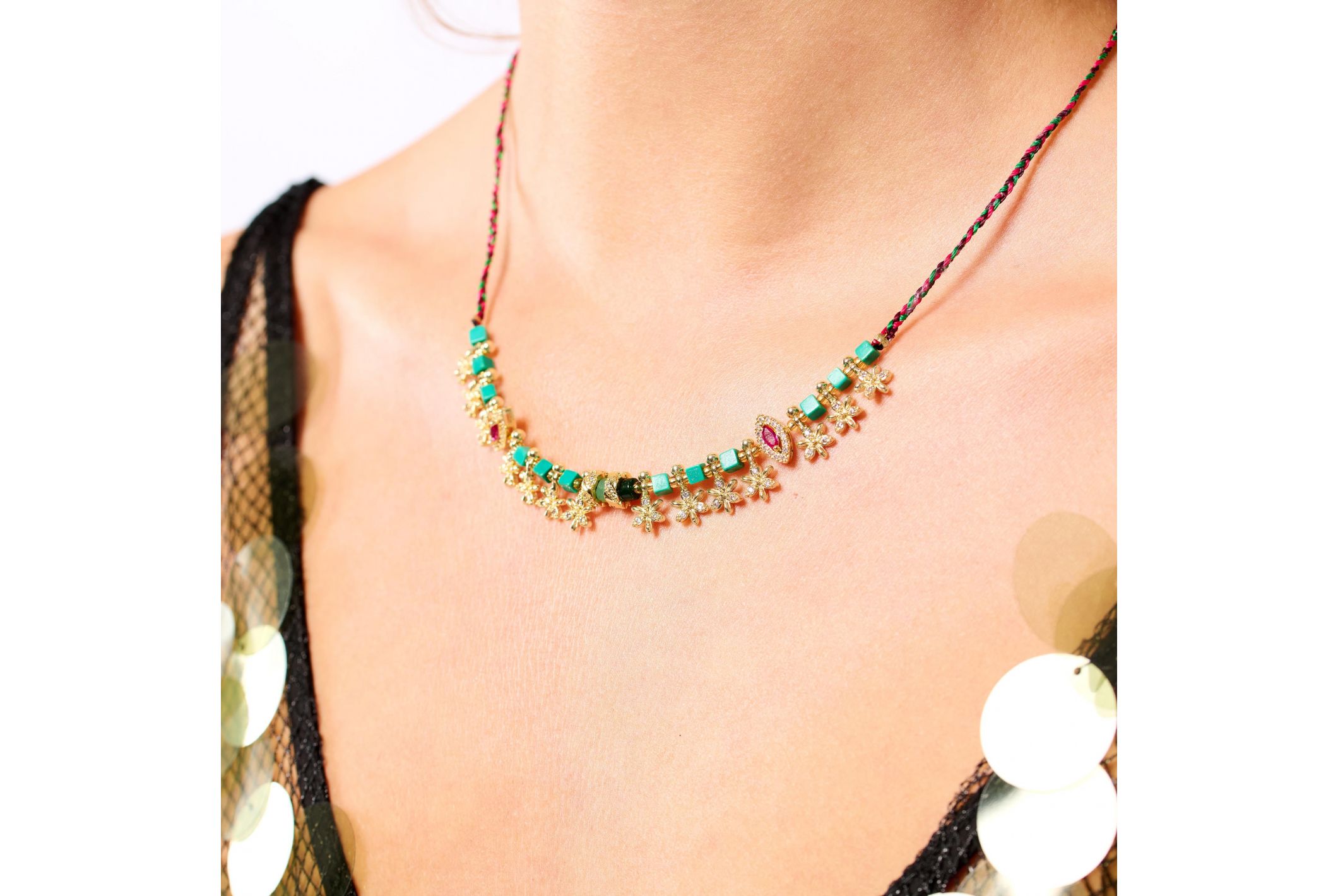 Collier Jadessy Emeraude