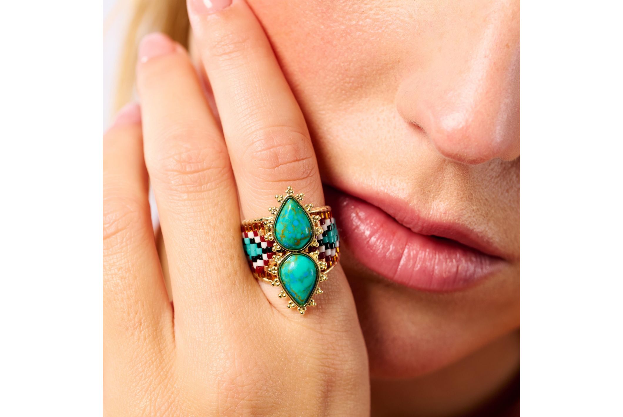 Hipanema Bague Viva Turquoise
