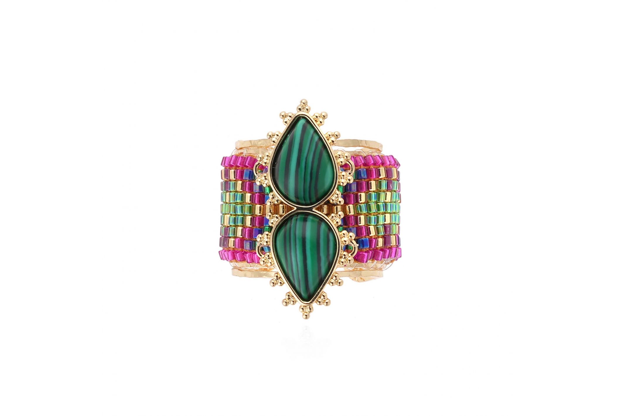 Hipanema Bague Viva Emeraude