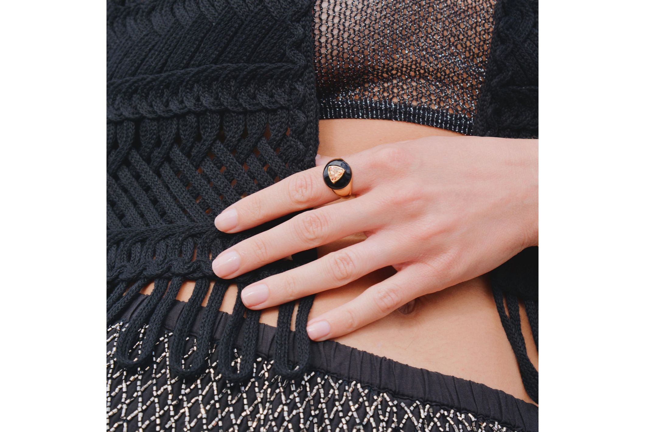 Hipanema Bague Chana Noir
