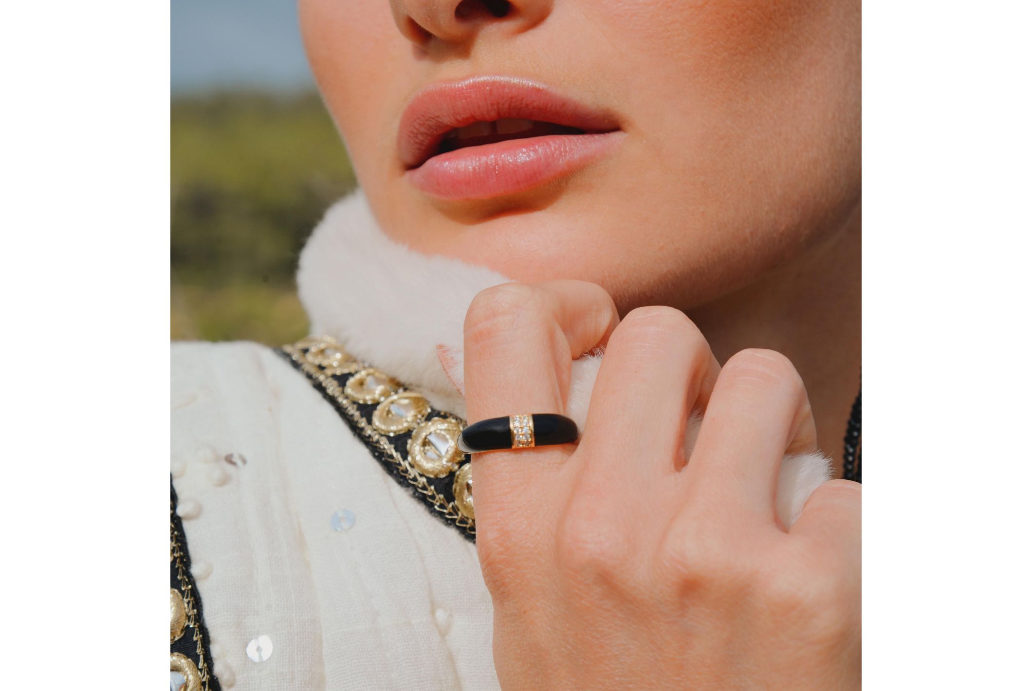 Hipanema Bague Dovima Noir