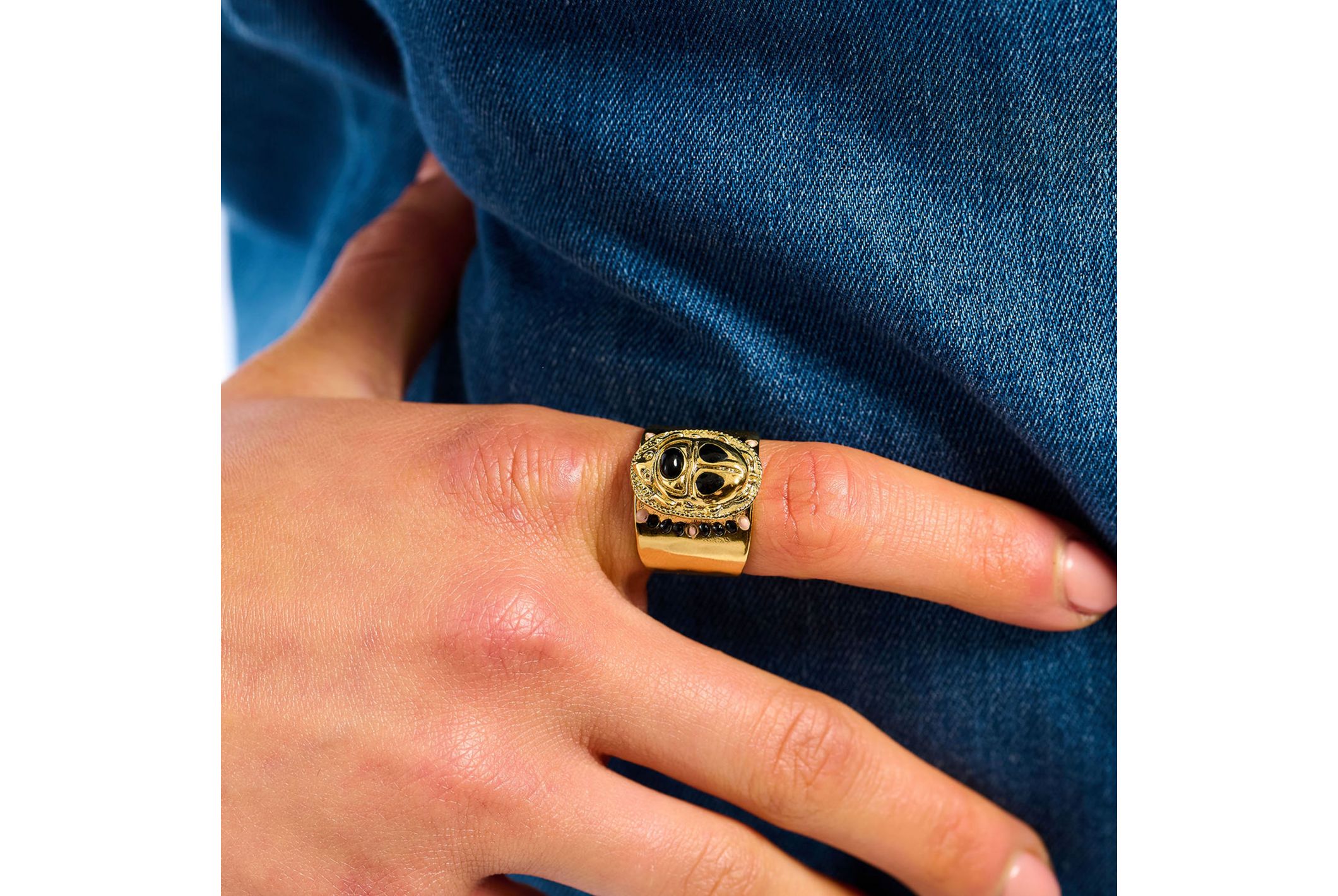 Hipanema Bague Trezor Noir