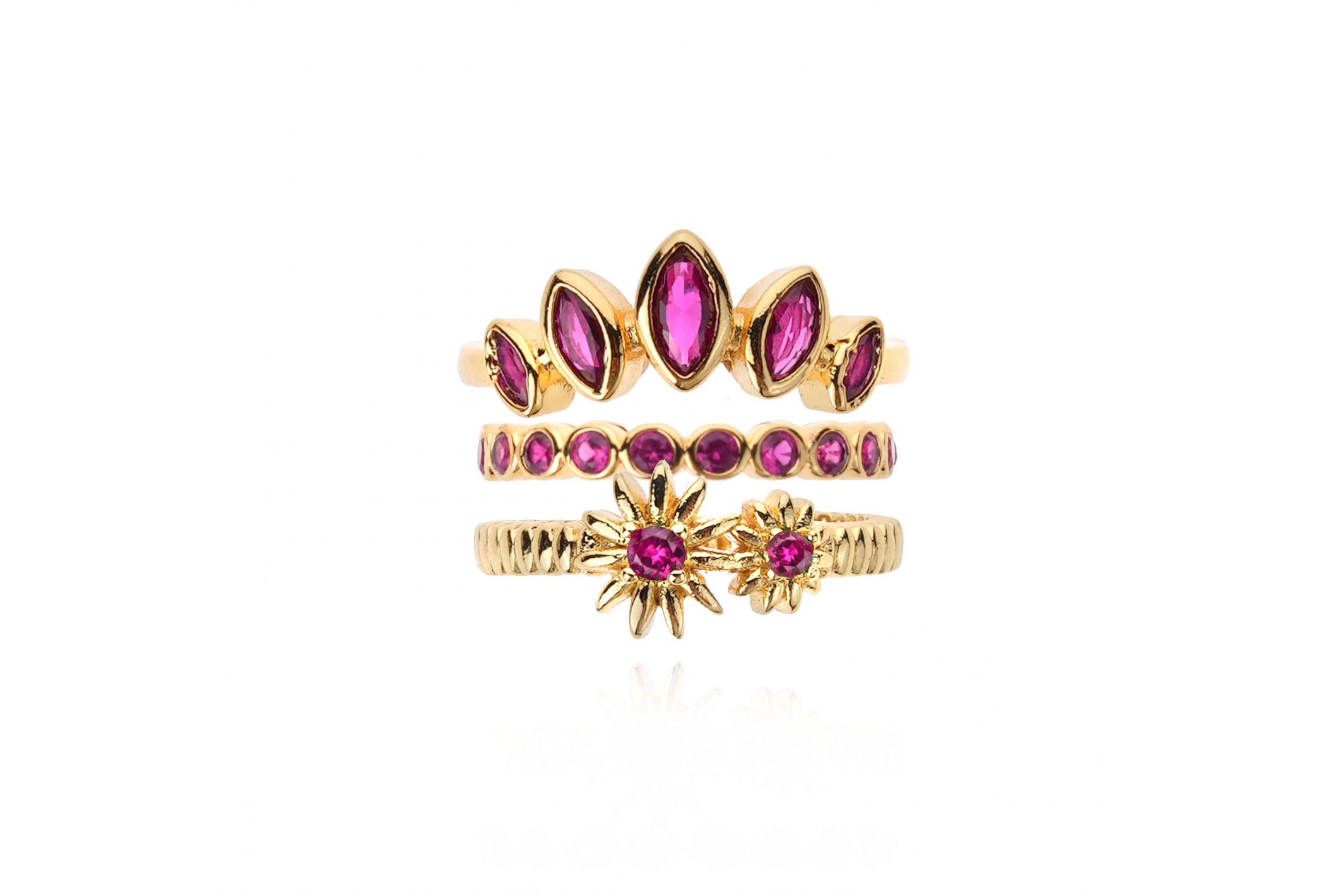 Hipanema Bague Jacinta Fuschia