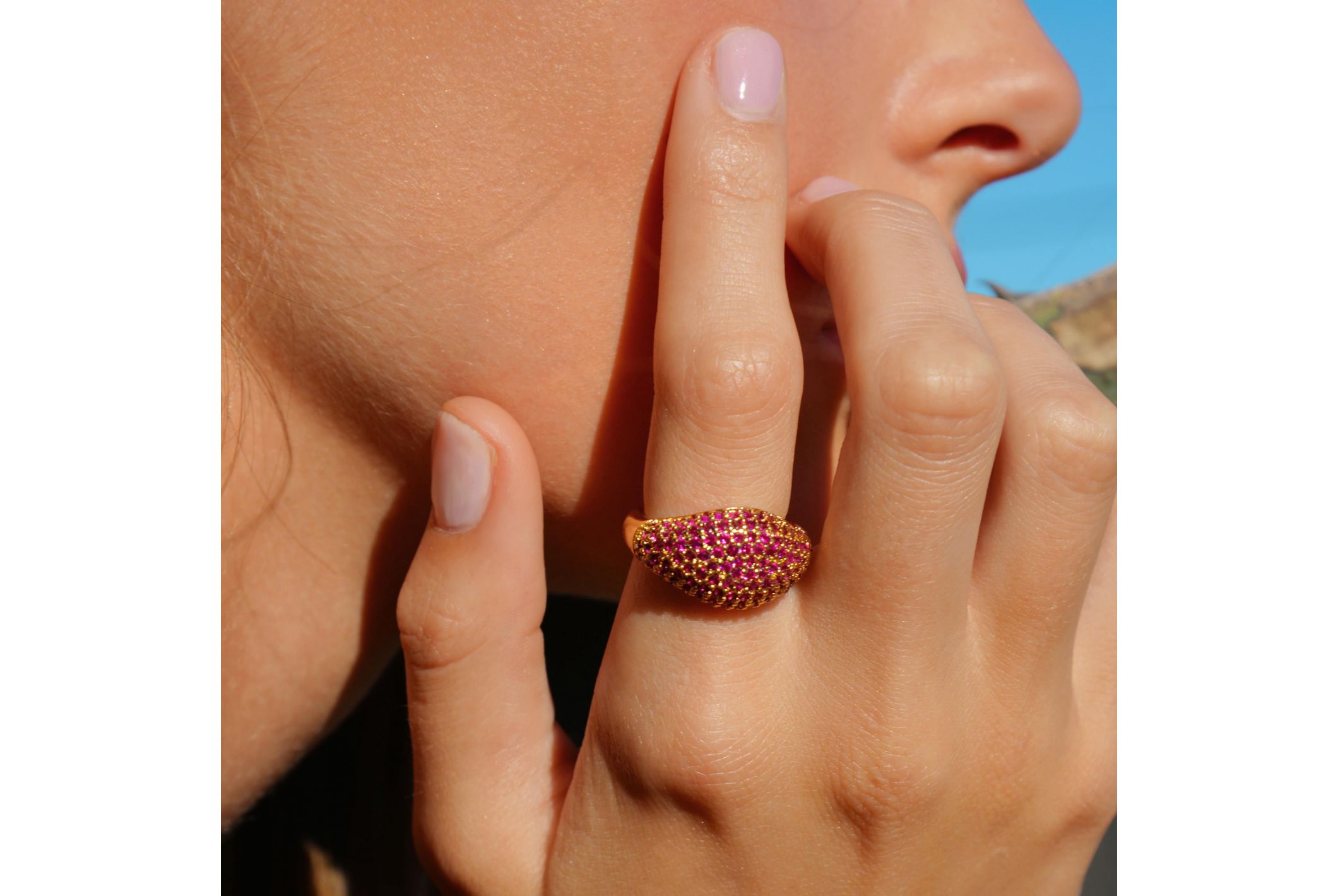 Hipanema Bague Syla Fuschia