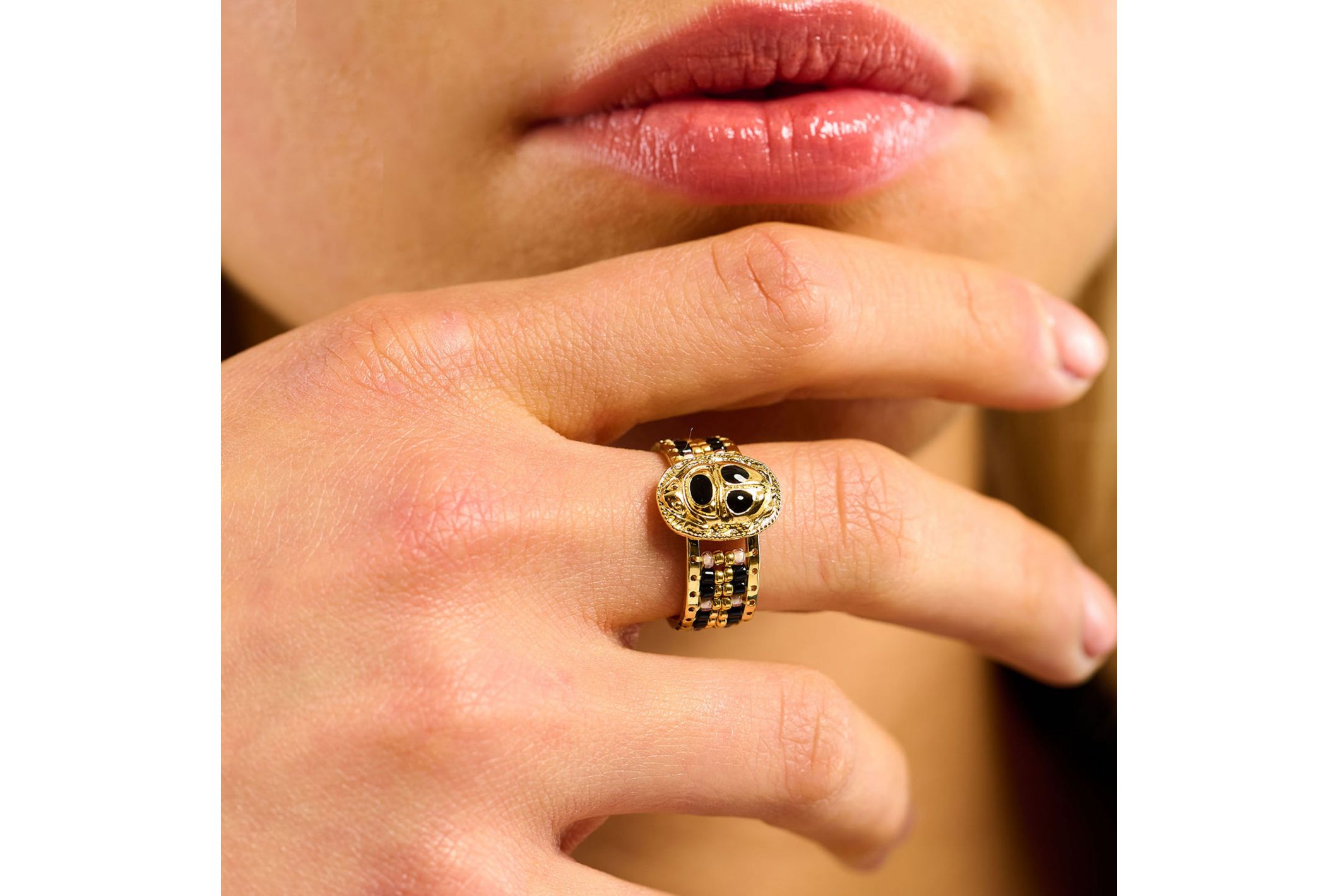 Hipanema Bague Nyle Noir