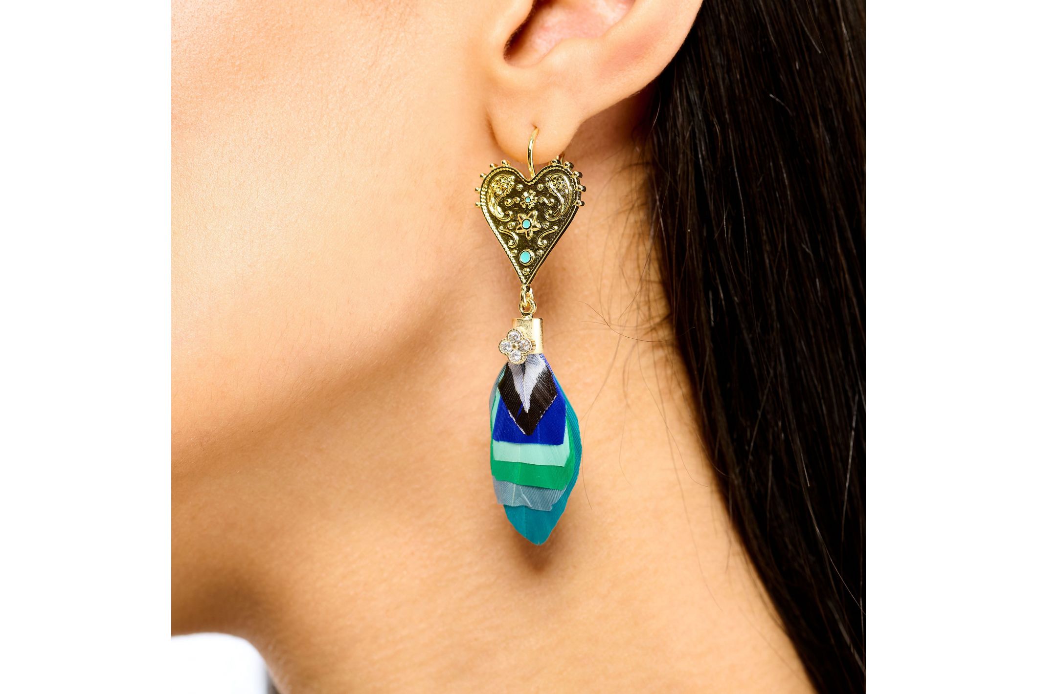 Hipanema Boucles d'oreilles Pamila Turquoise