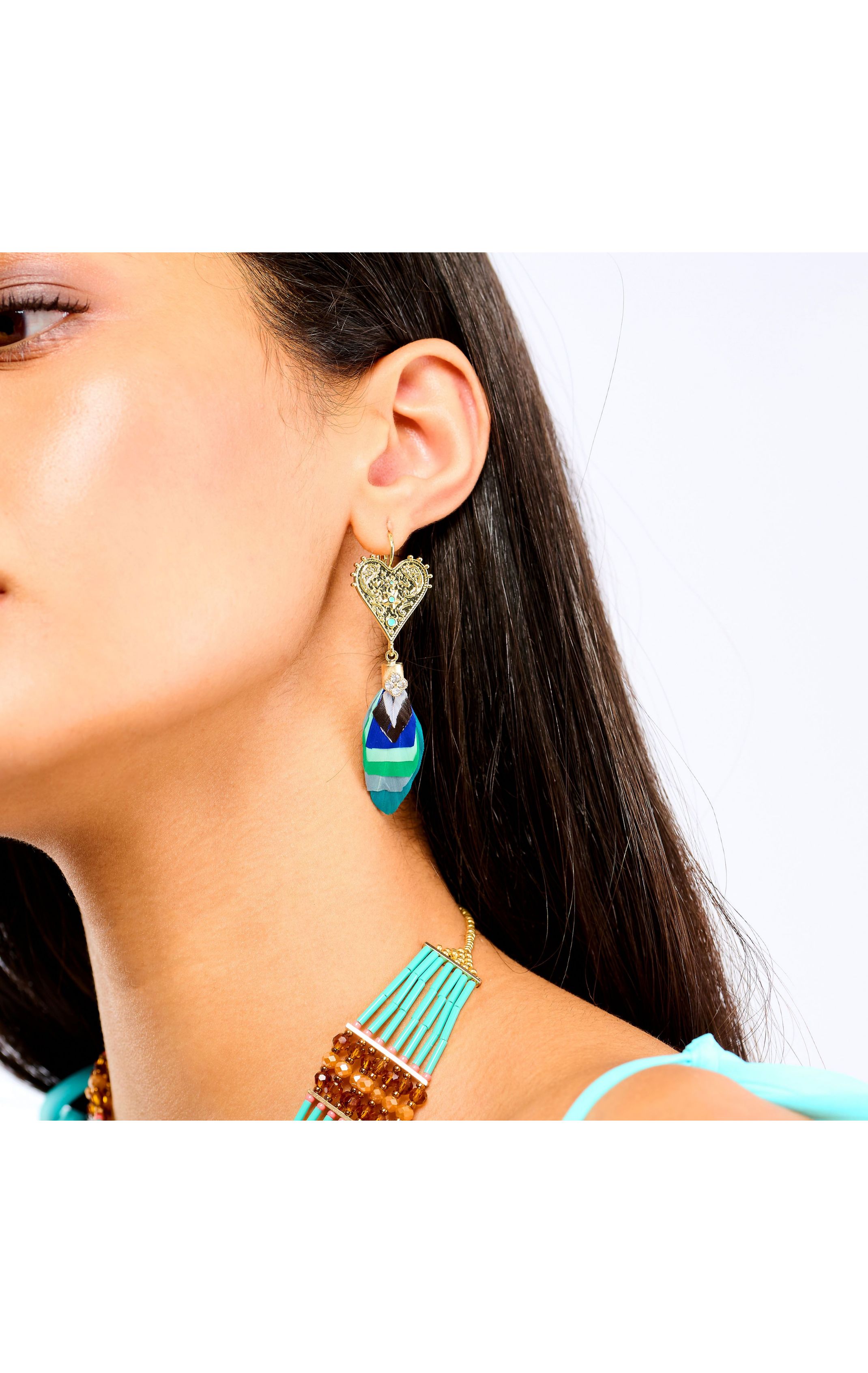 Boucles d'oreilles Pamila Turquoise