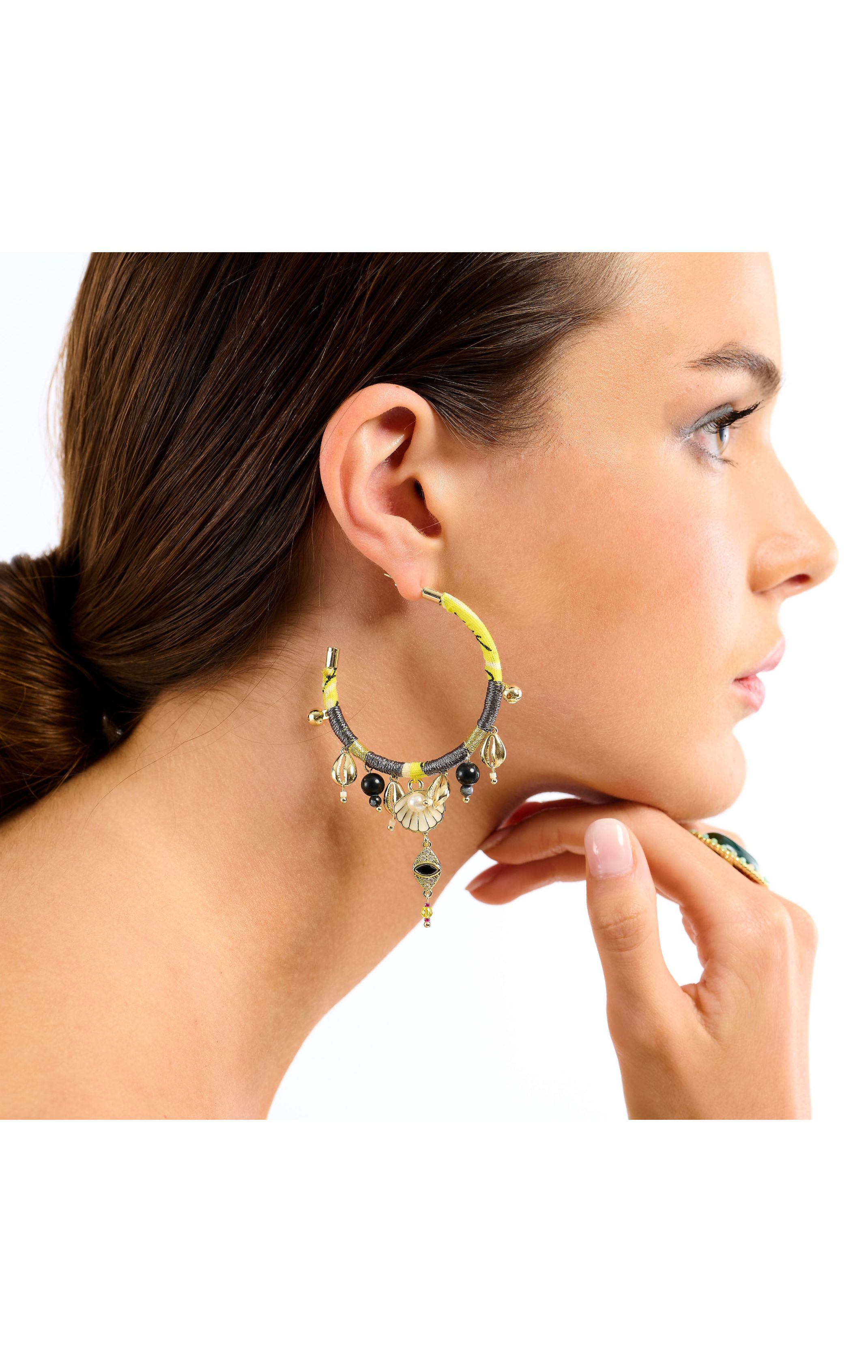 Boucles d'oreilles Payott Jaune