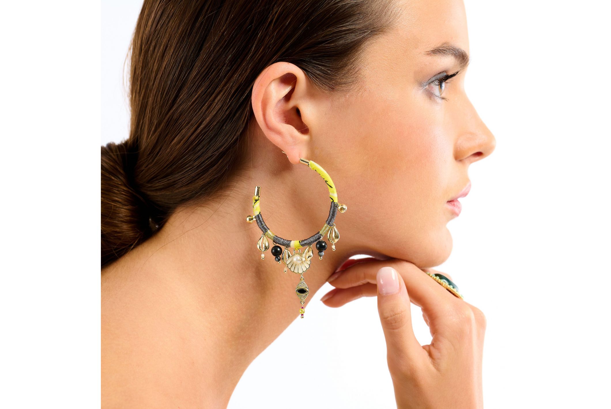 Hipanema Boucles d'oreilles Payott Jaune