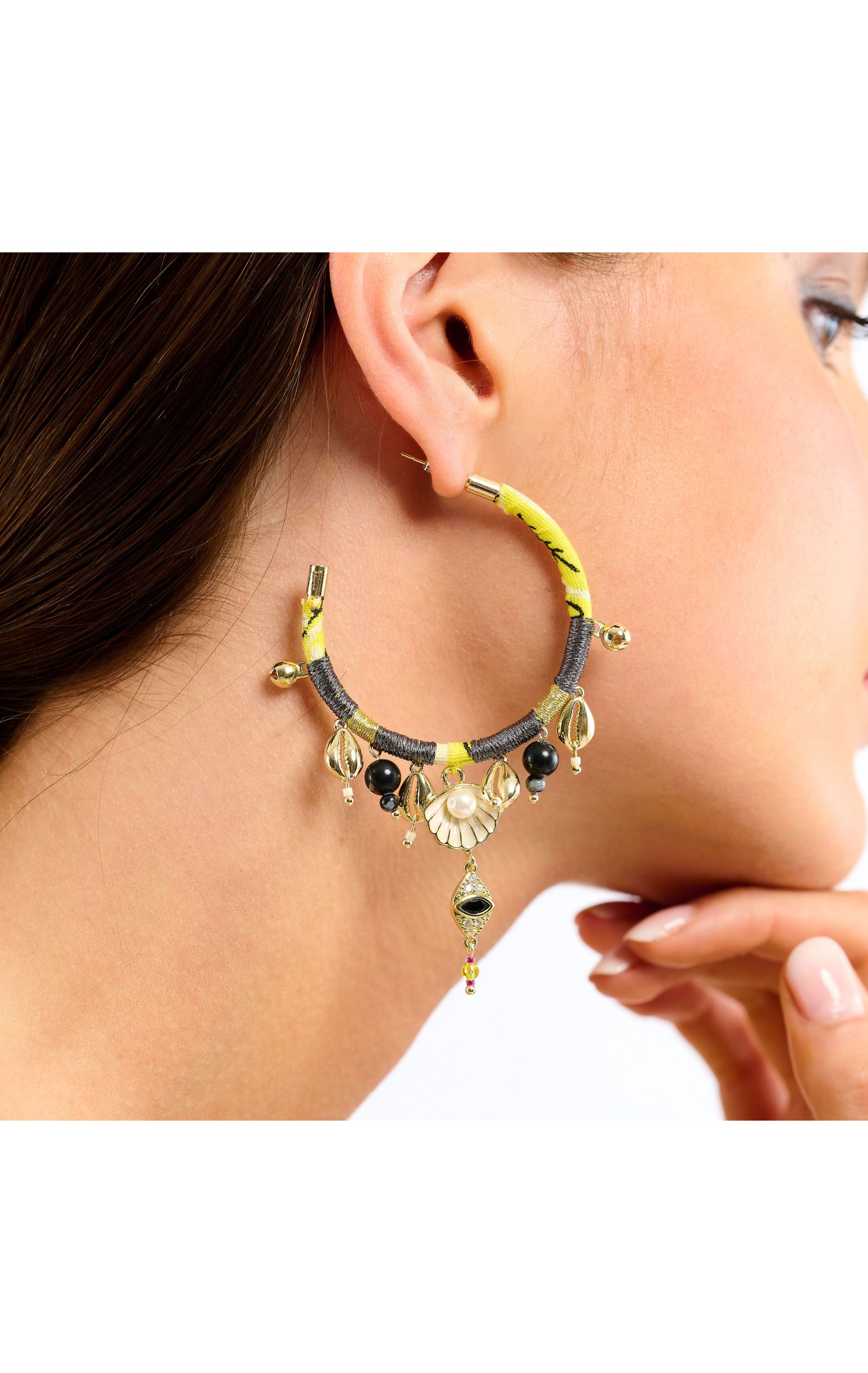 Boucles d'oreilles Payott Jaune