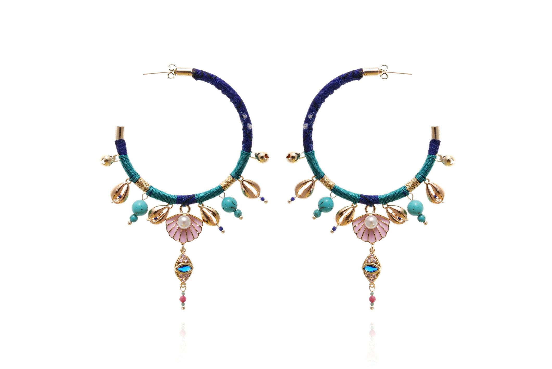 Boucles d'oreilles Payott Bleu