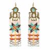Boucles d'oreilles Mohican Turquoise